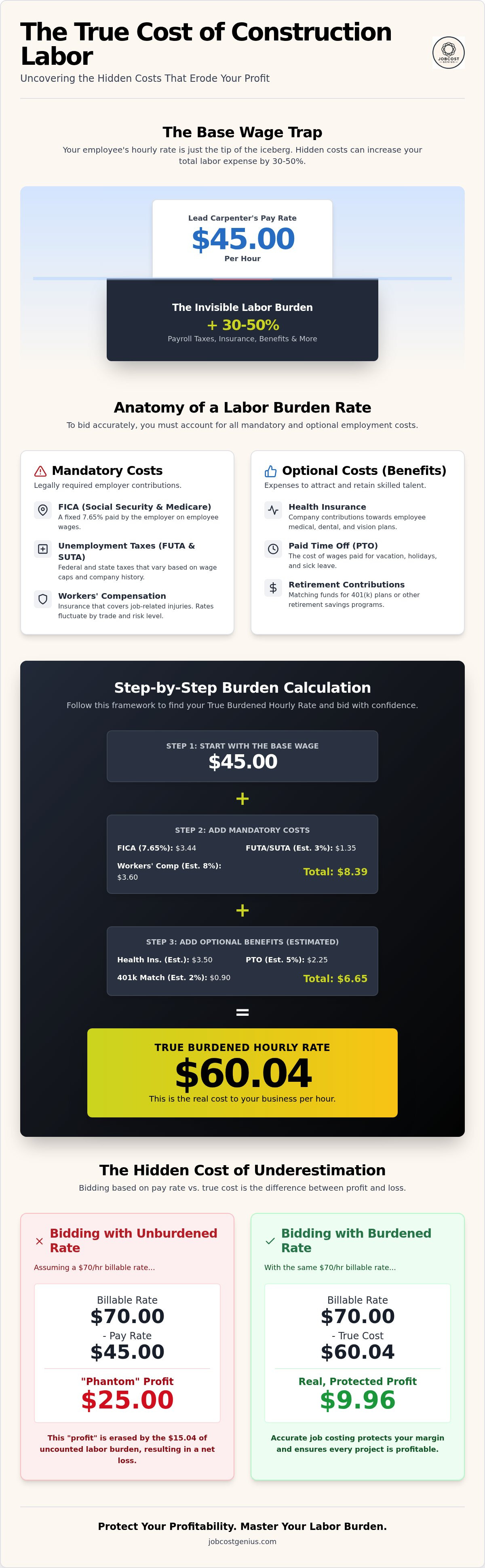 Construction job costing services