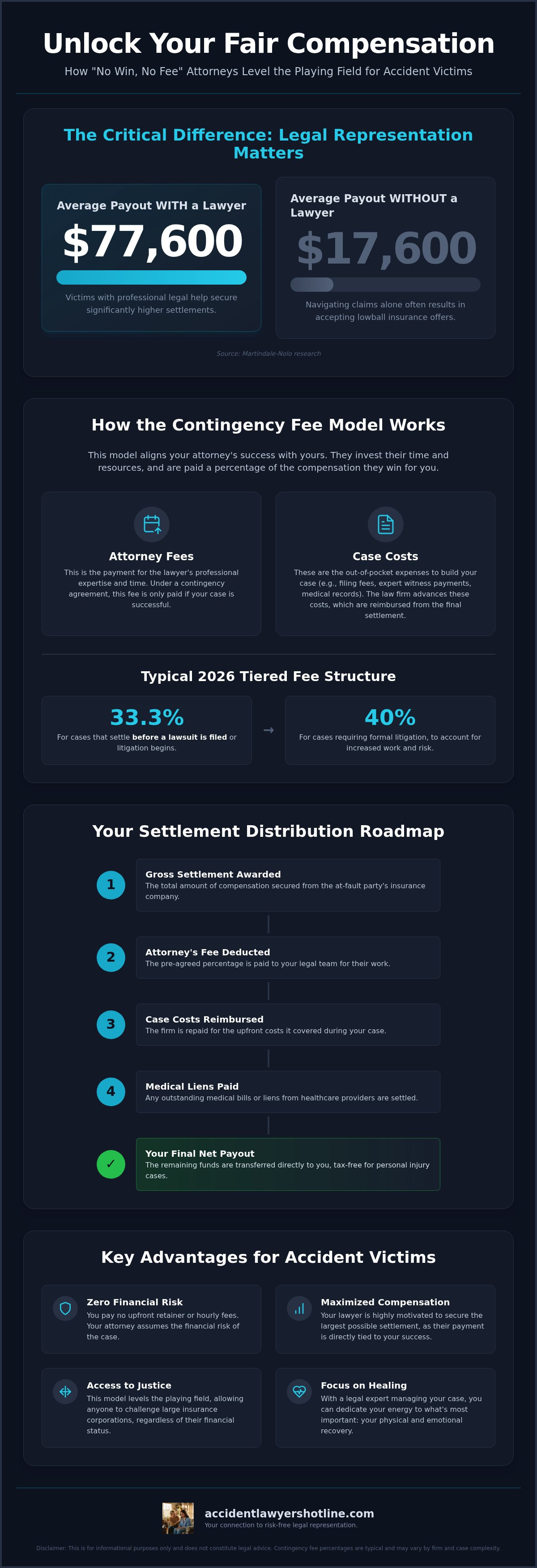 No Fee Unless We Win Your Case Attorney: Understanding Contingency Fees in 2026