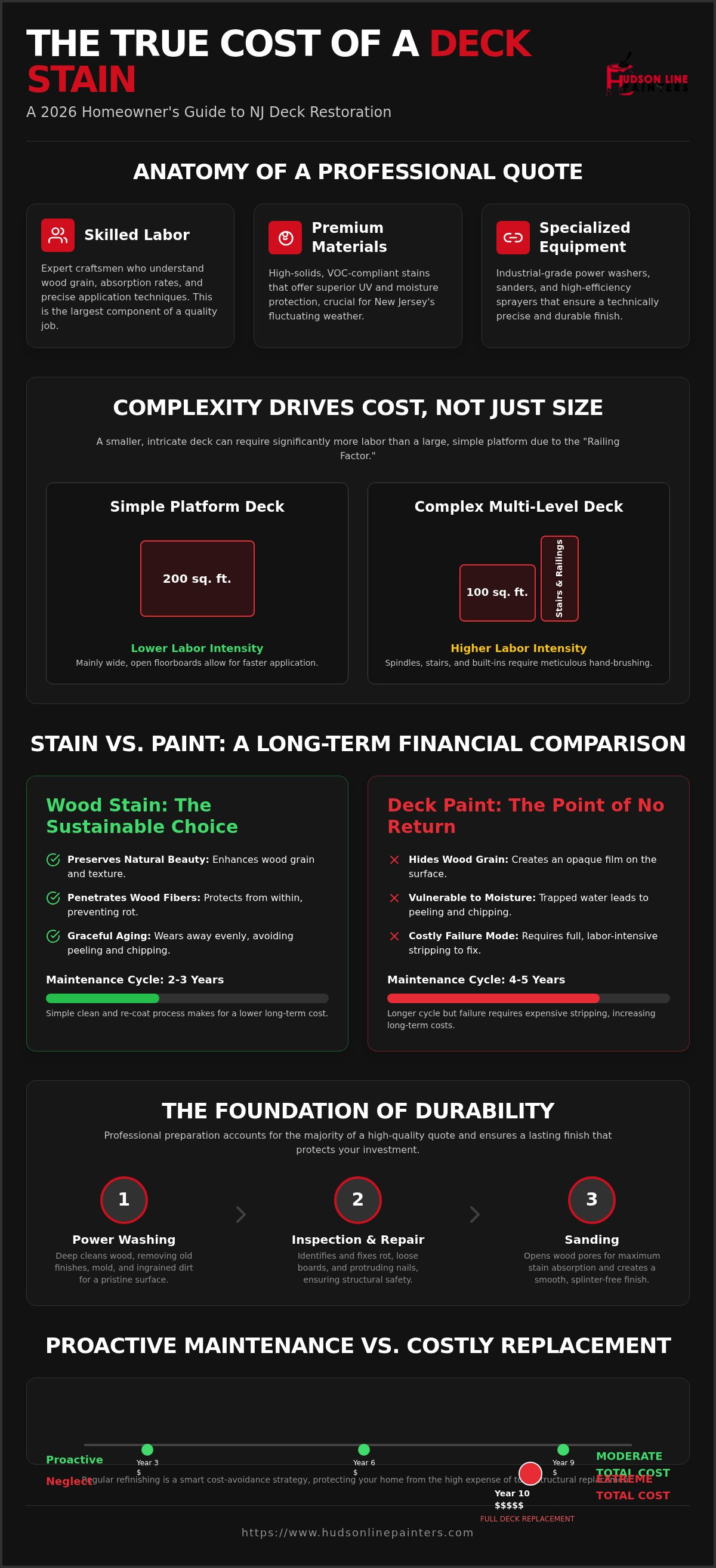 Cost to stain a deck NJ