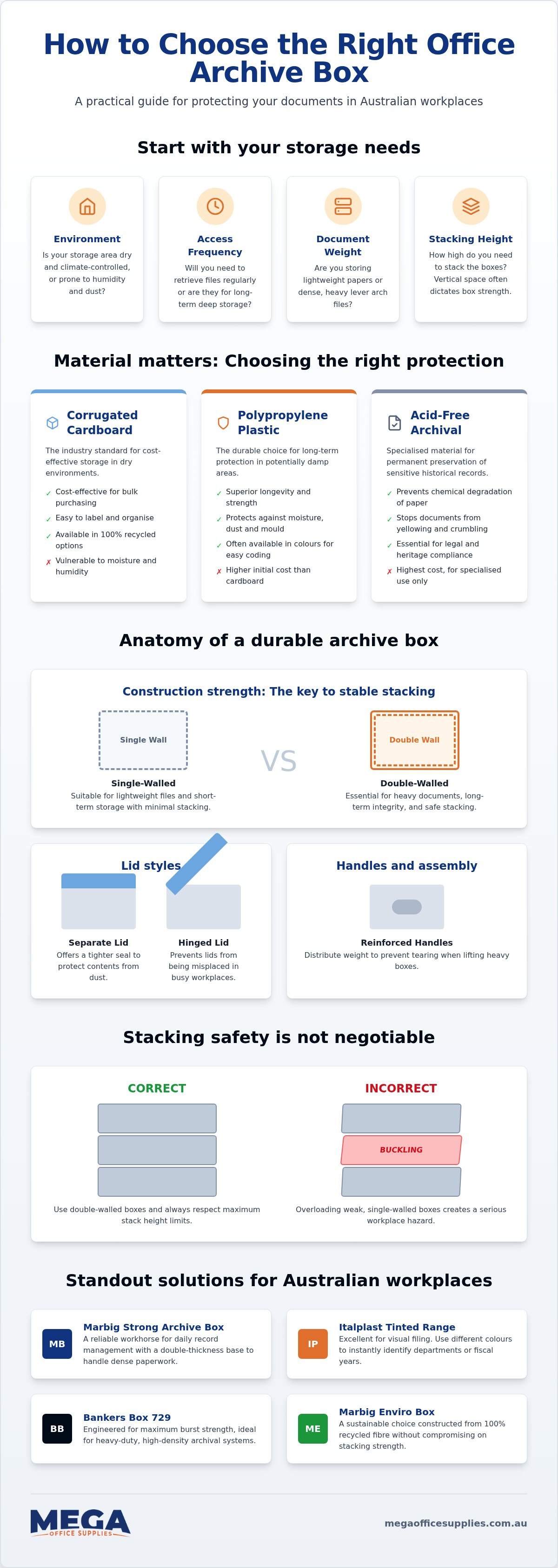 Office archive boxes