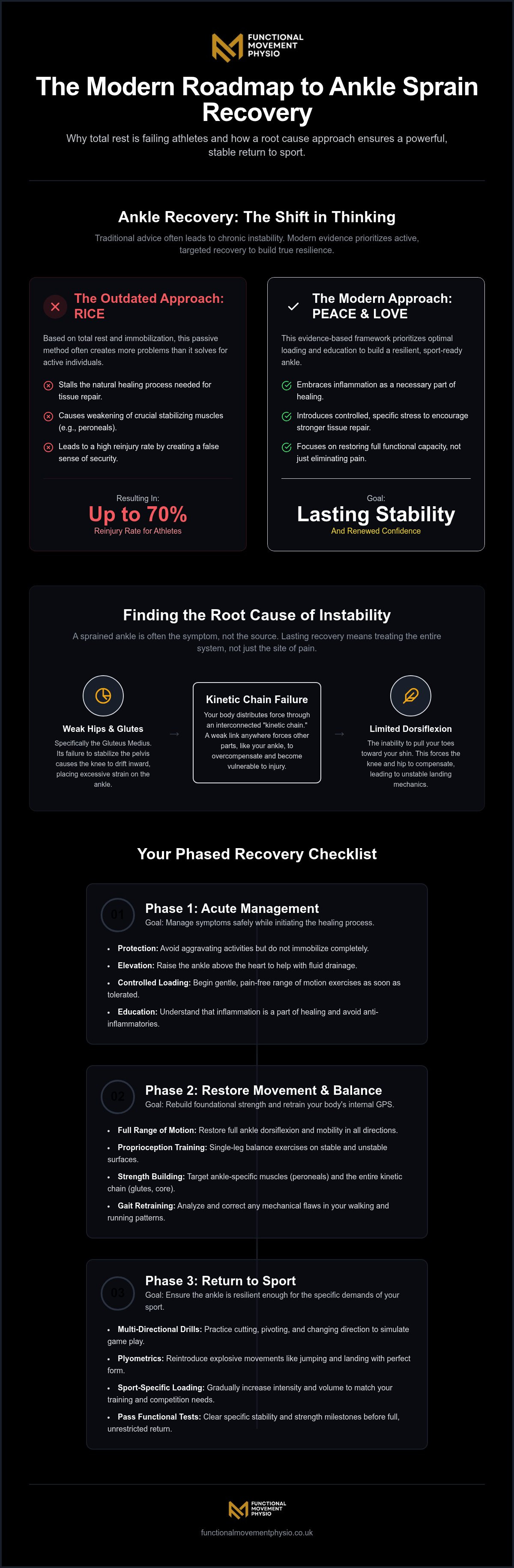 Ankle sprain recovery Liverpool