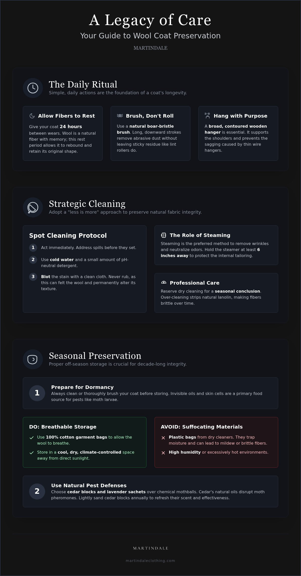 How to care for a wool coat