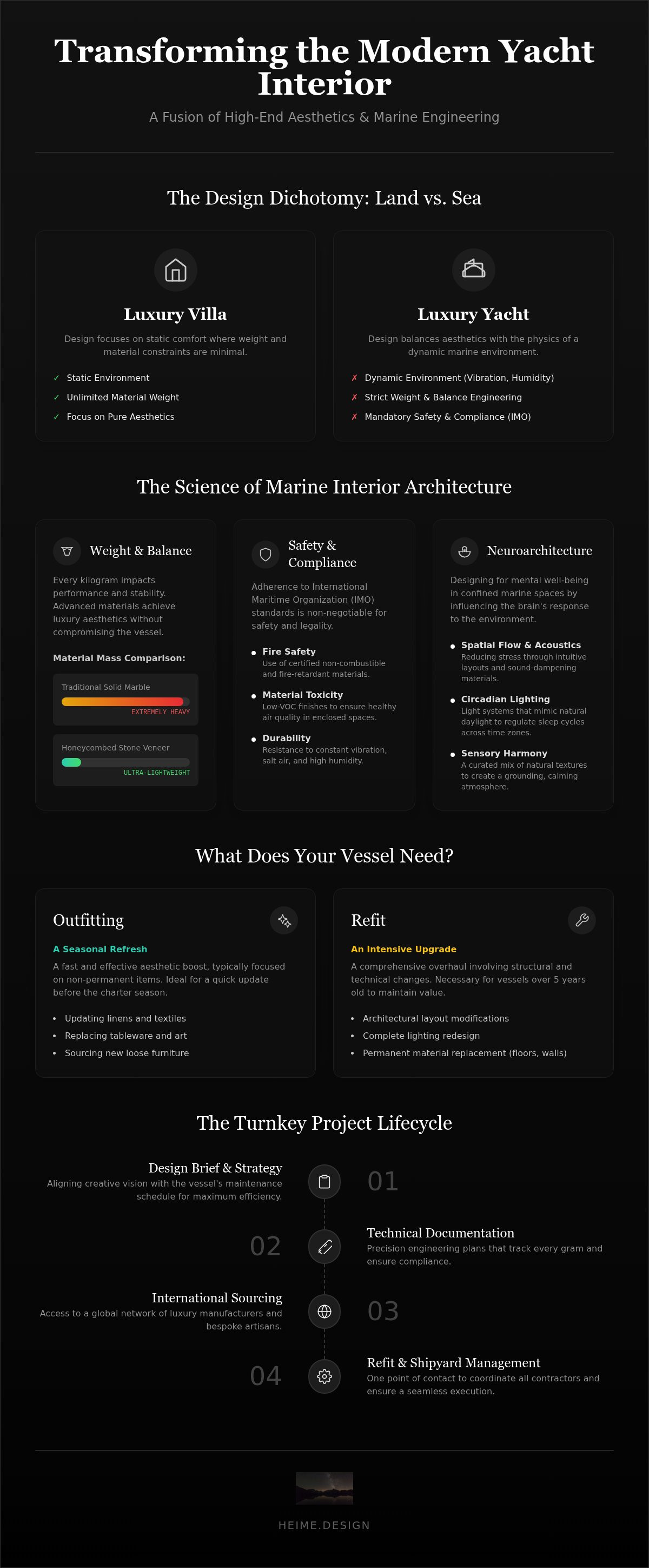 Luxury yacht decoration services