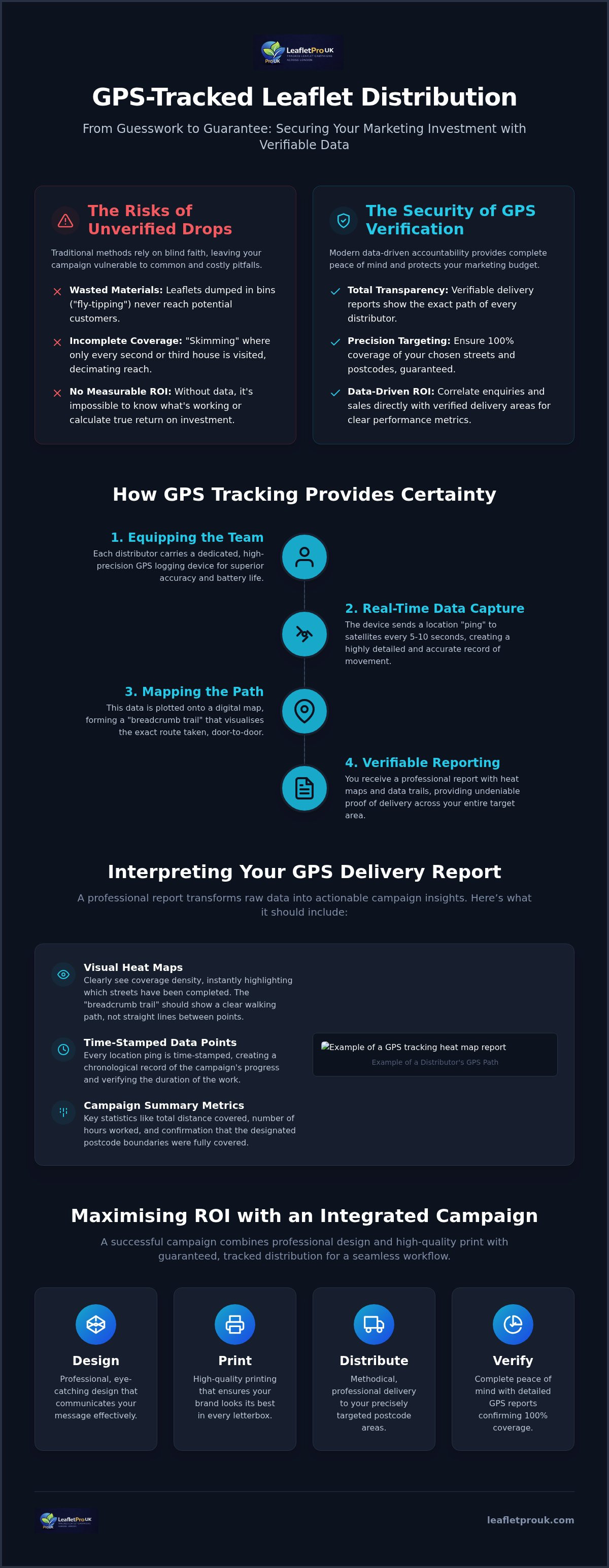 GPS tracked leaflet distribution