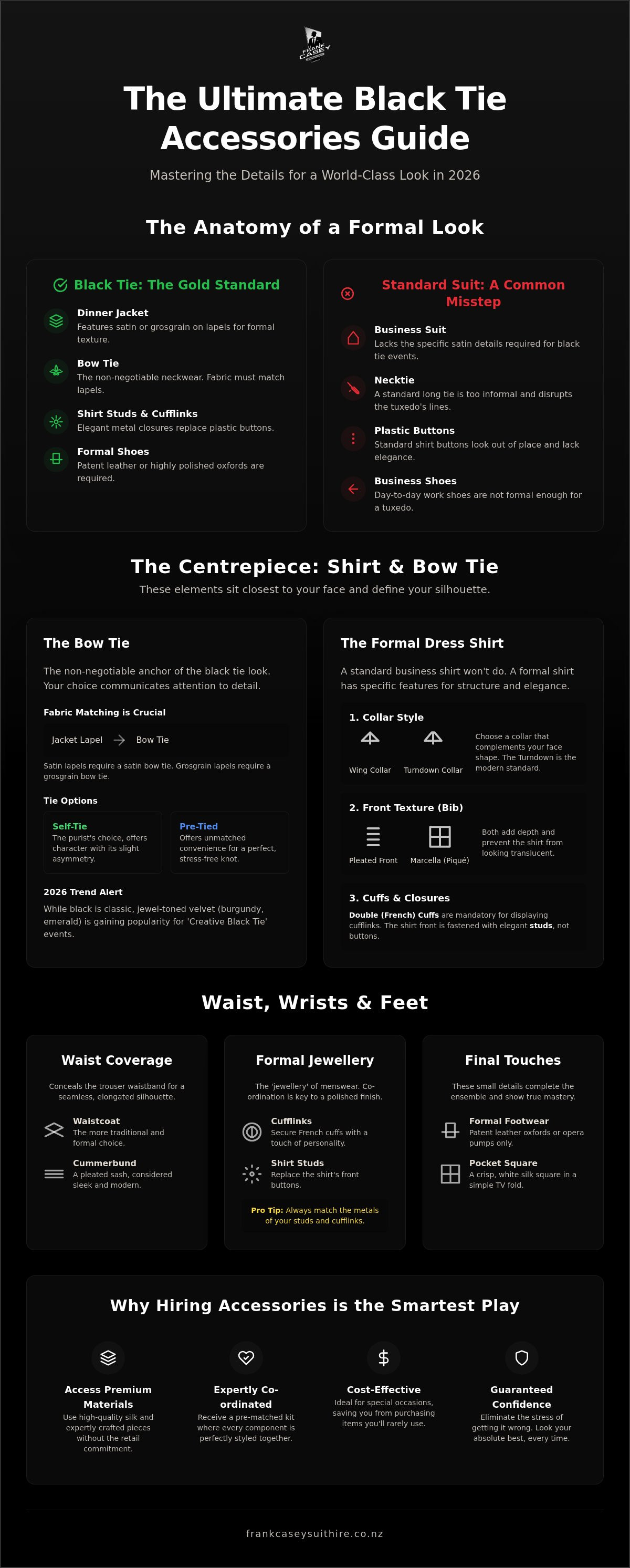 Black tie accessories guide