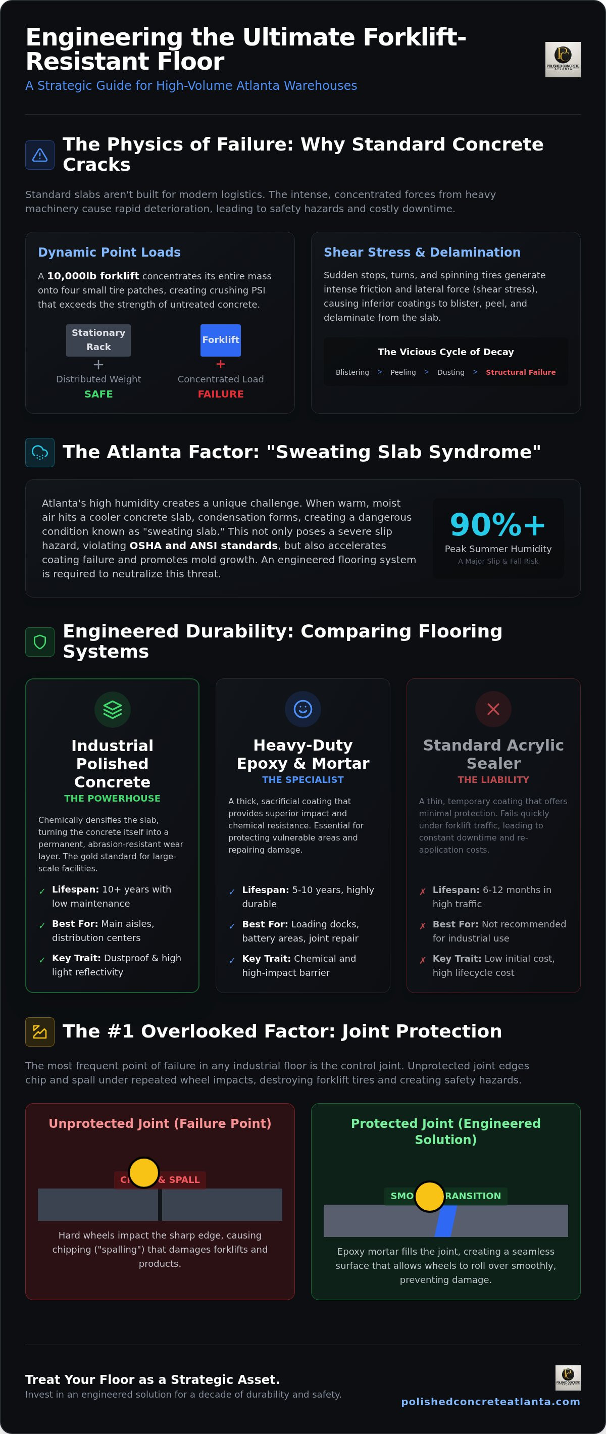 Forklift resistant flooring