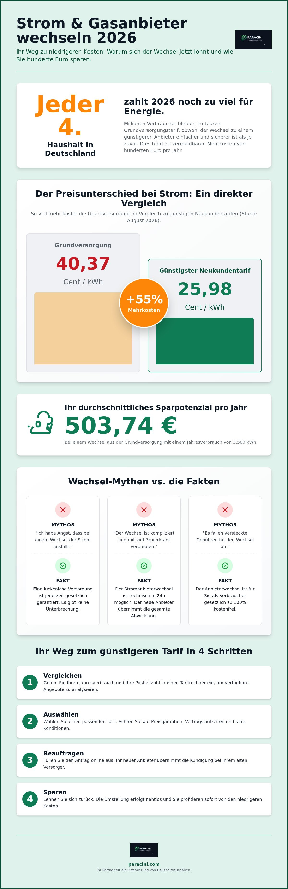Strom und gasanbieter wechseln