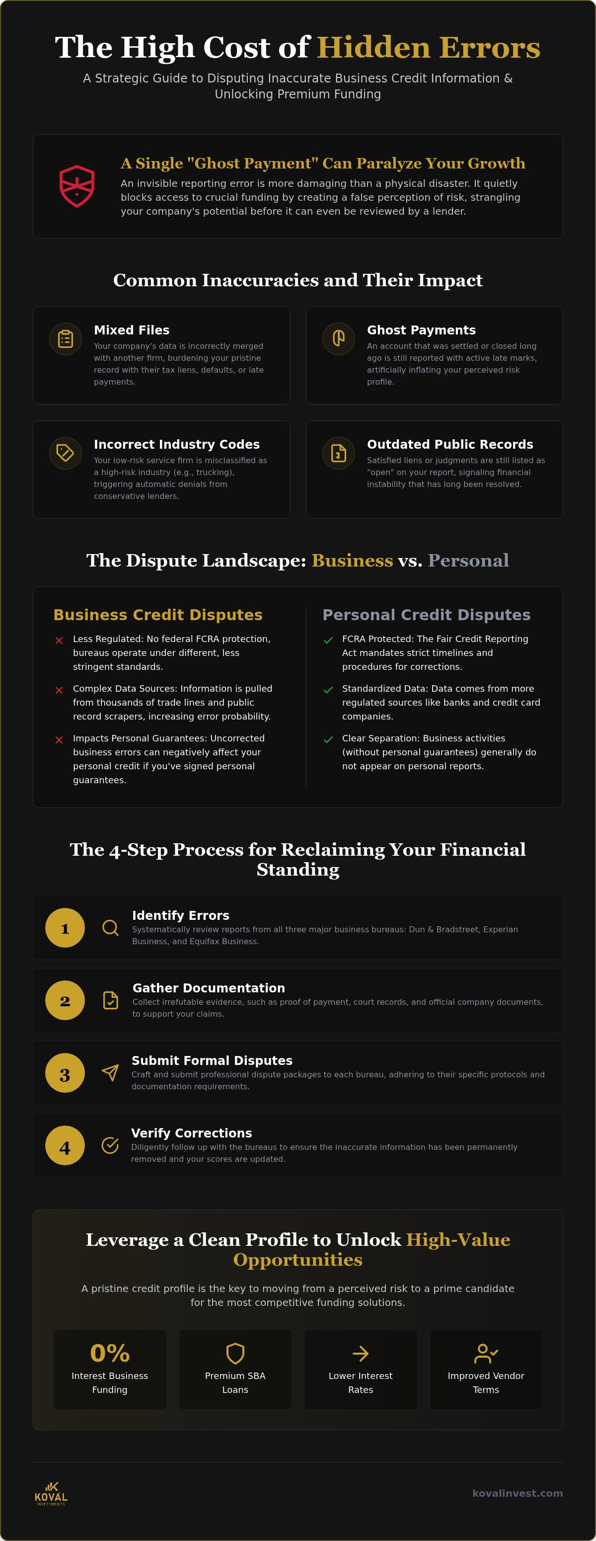Disputing inaccurate business credit information