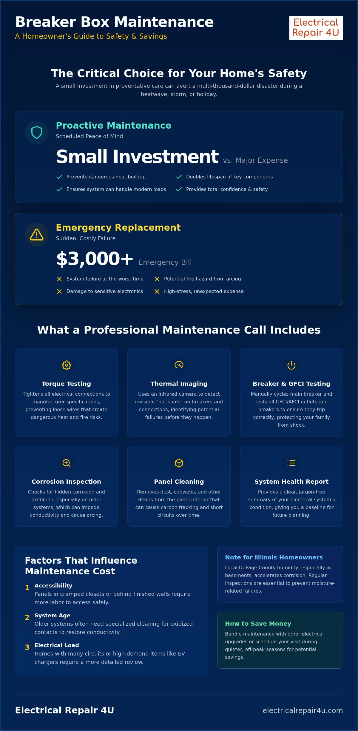 Cost of breaker box maintenance