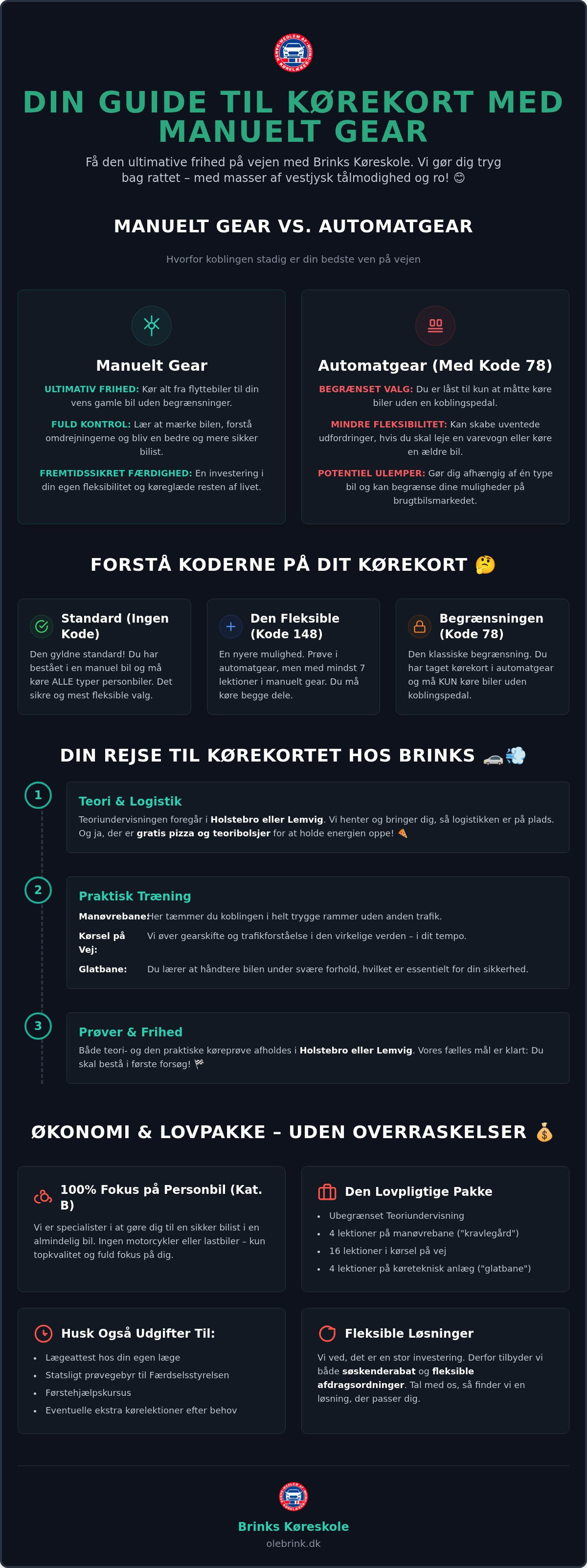 Kørekort manuelt gear Struer
