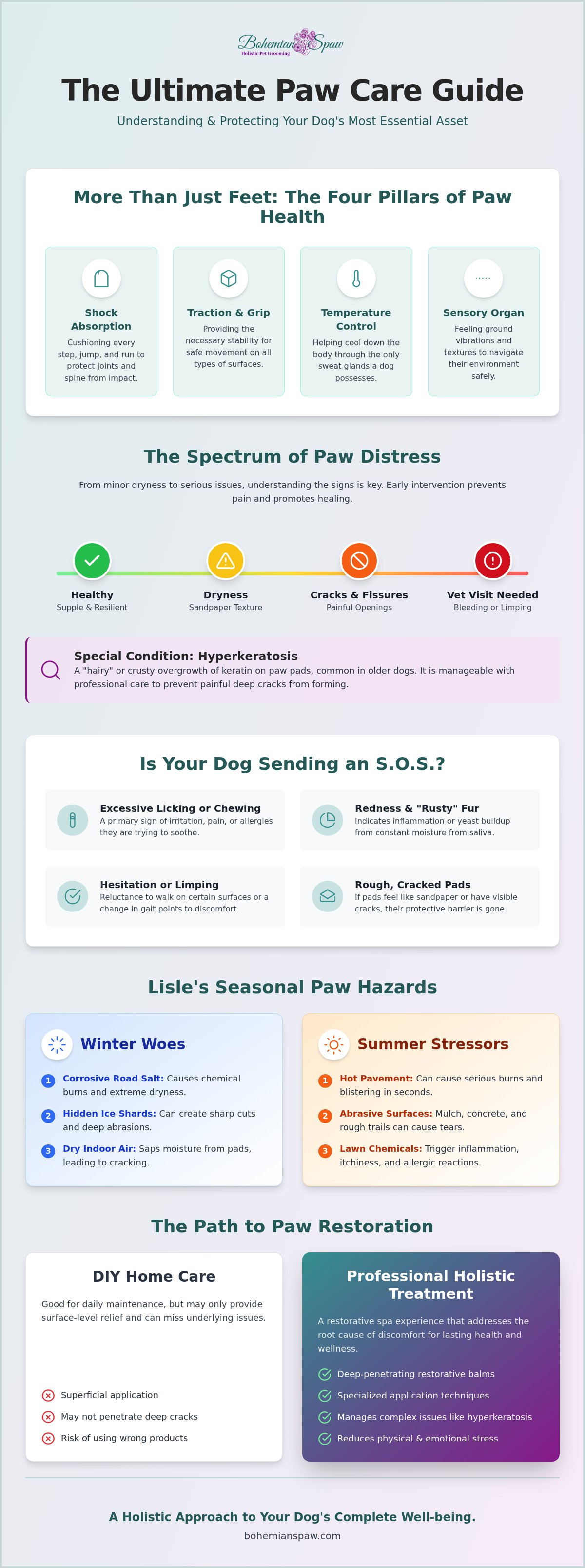 Dog paw pad treatment lisle