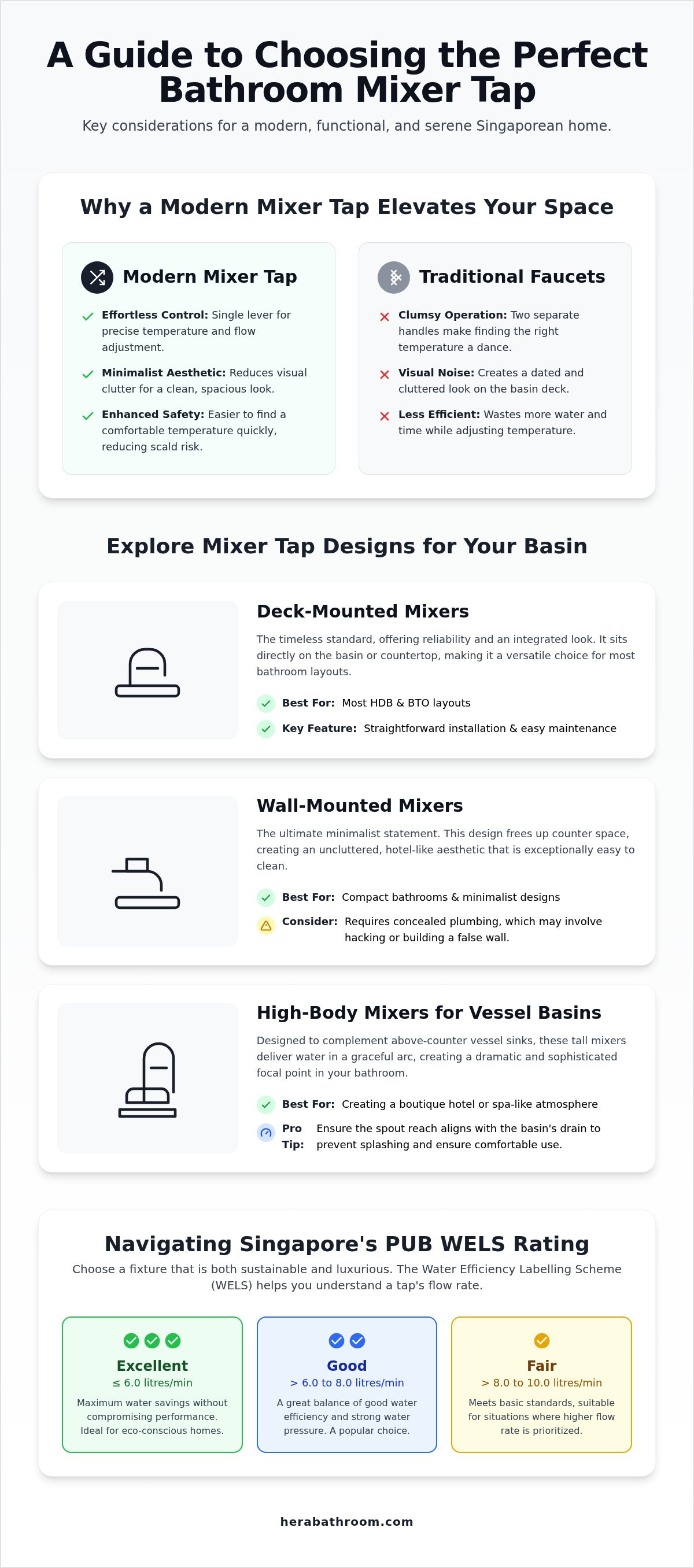 Bathroom mixer tap Singapore