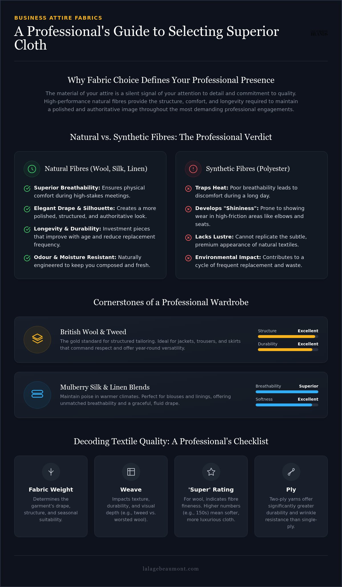Best fabrics for business attire