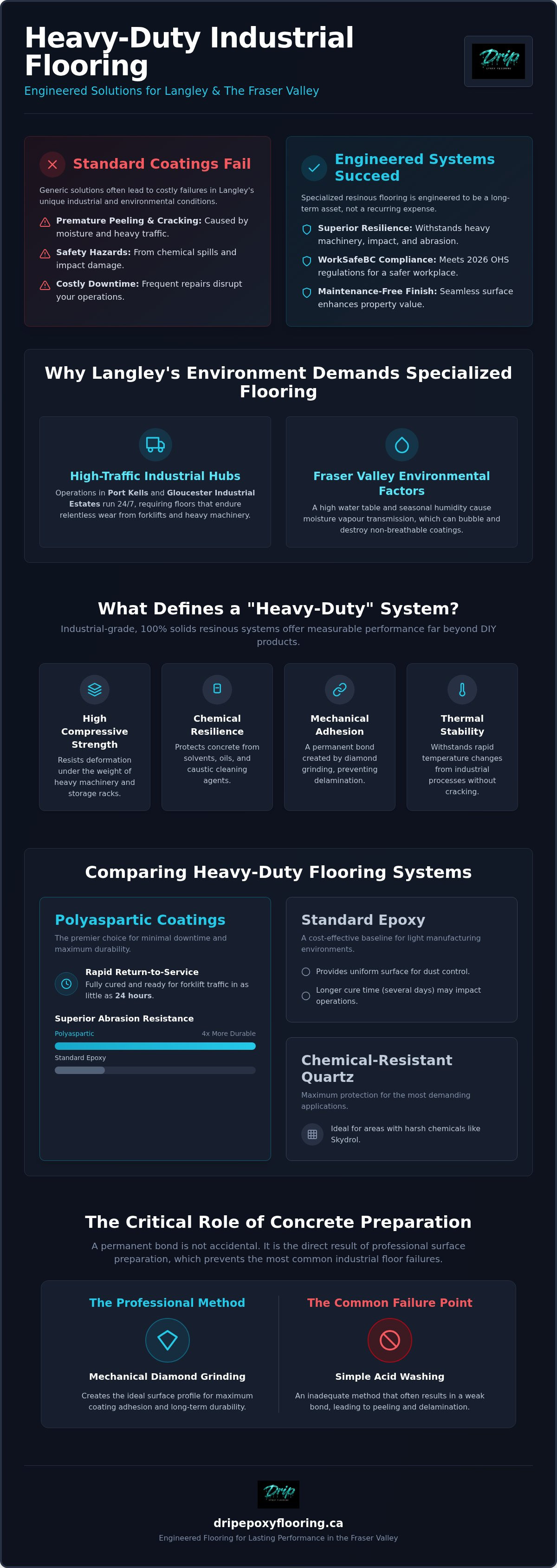 Heavy duty industrial flooring Langley