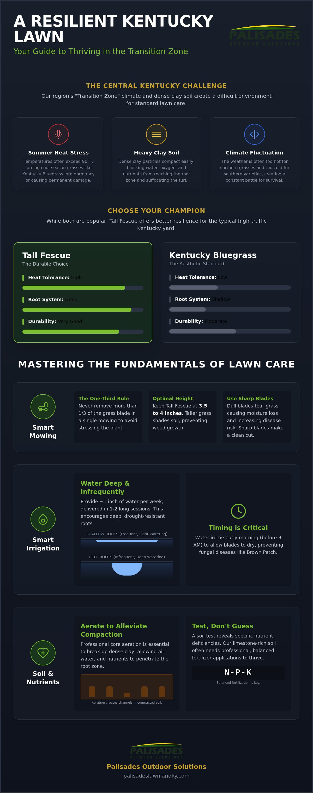How to improve lawn health Kentucky