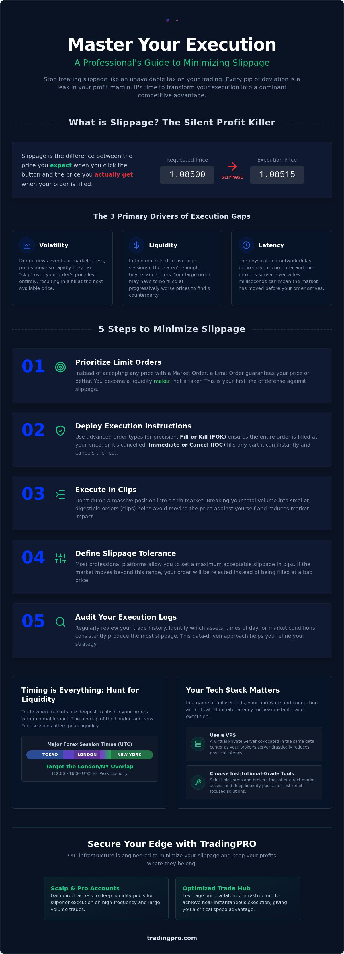 How to minimize slippage