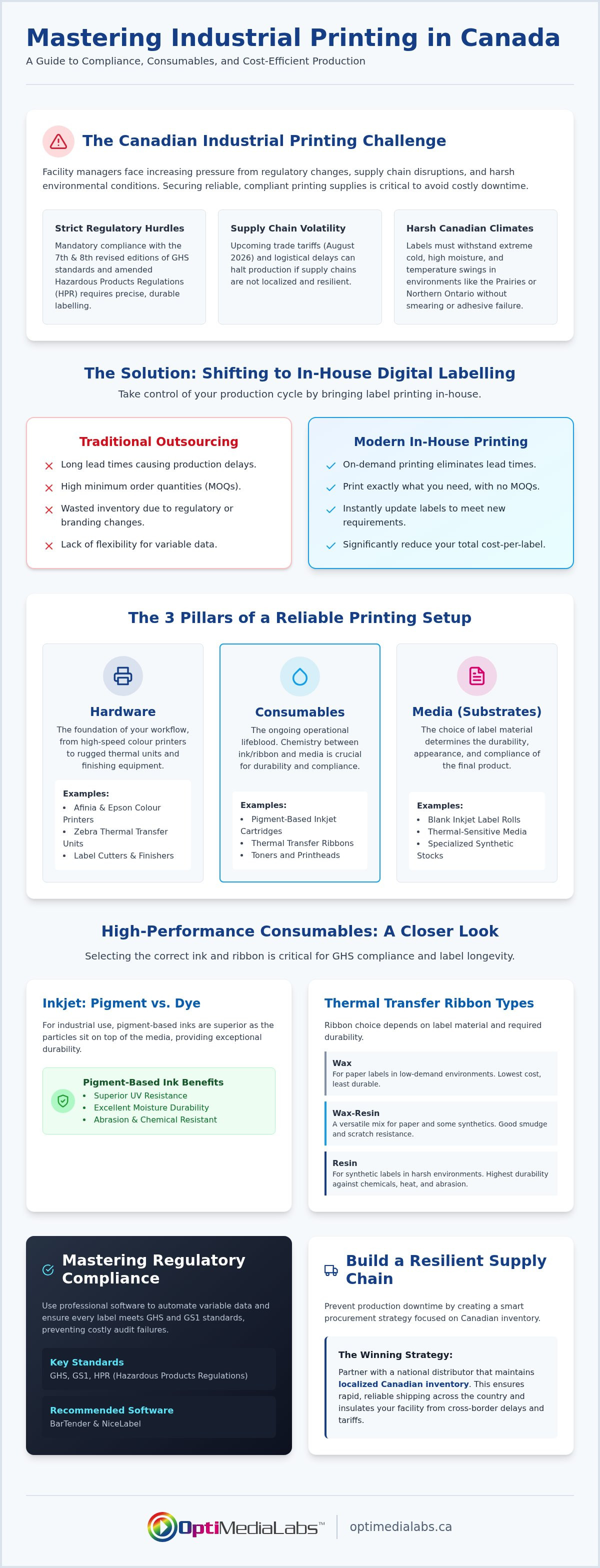 Industrial printing supplies Canada