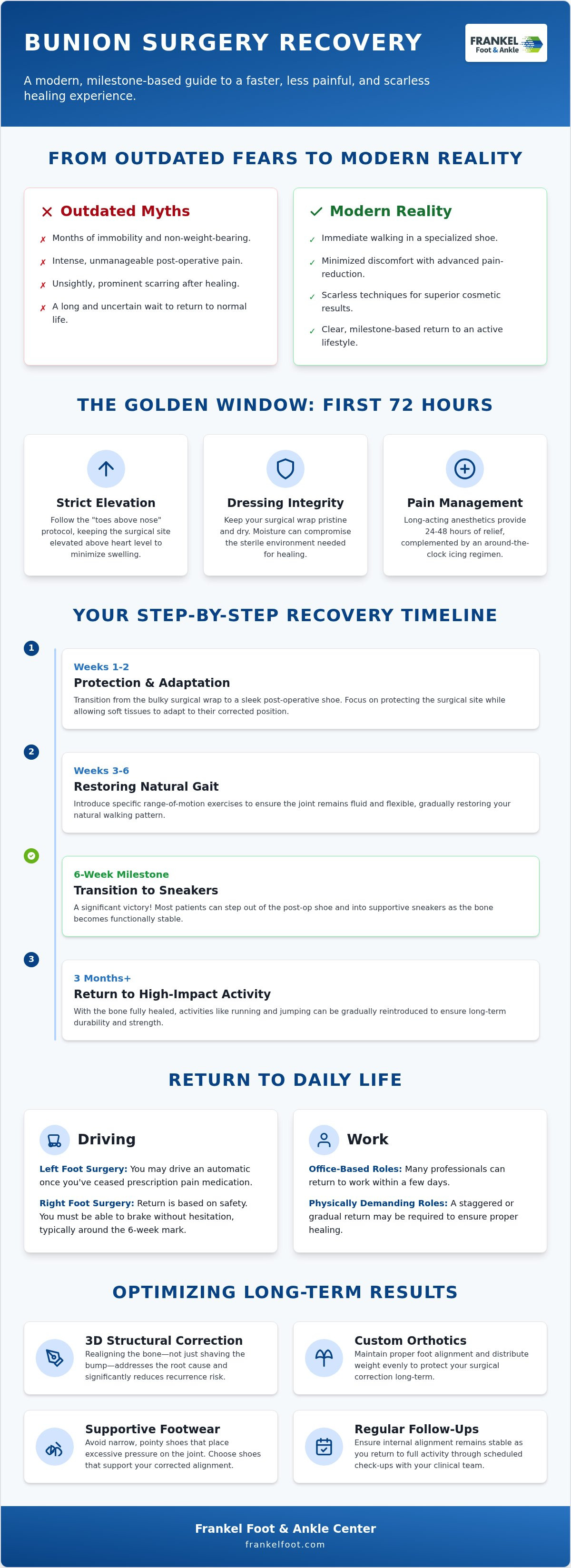 Bunion surgery recovery
