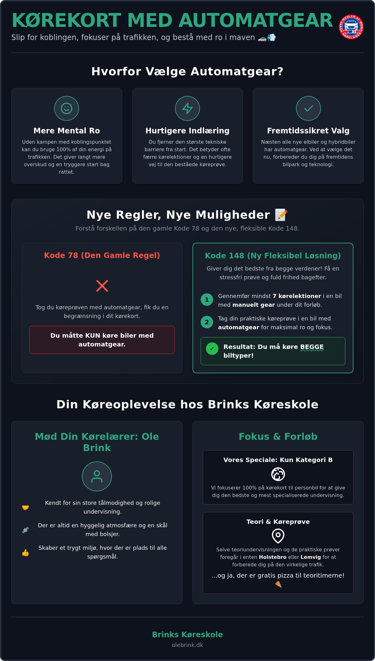 Kørekort automatgear Struer