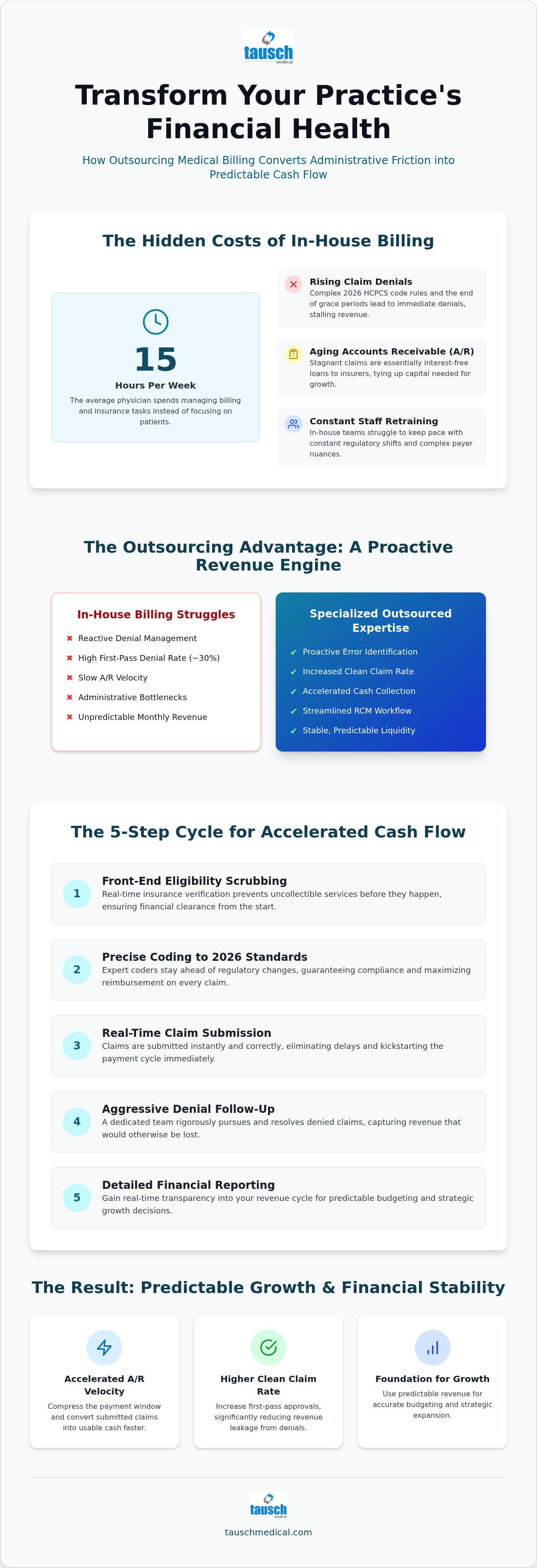 How outsourcing medical billing improves cash flow