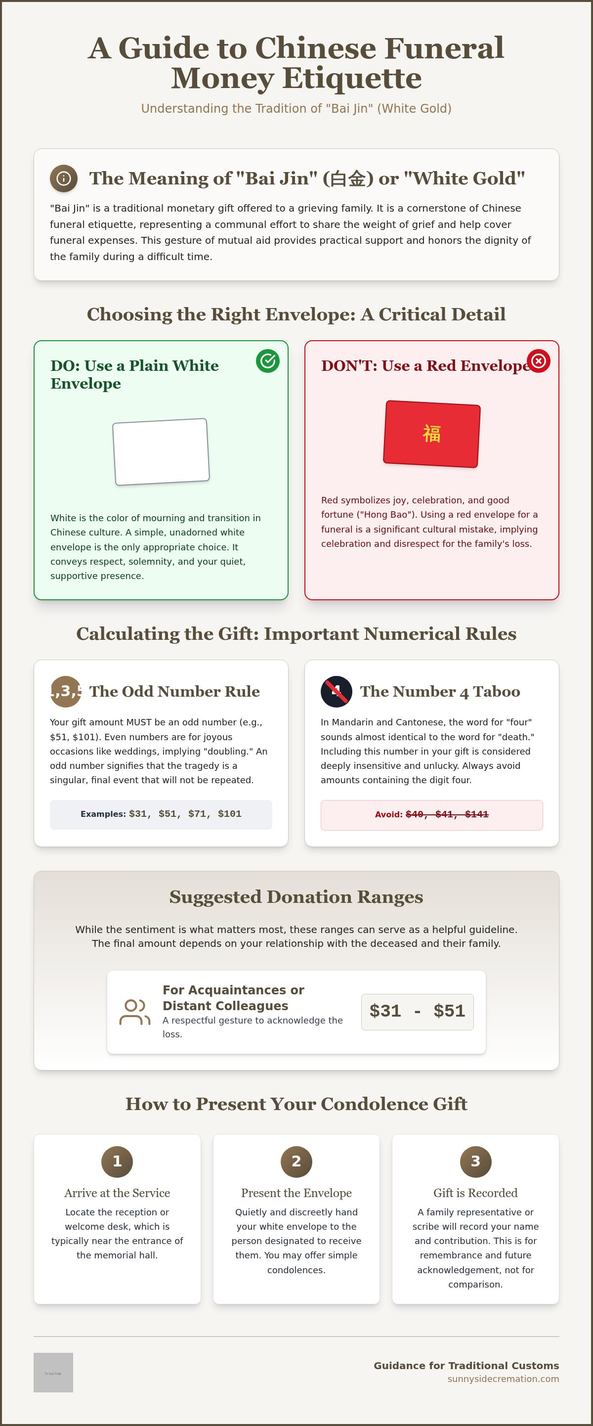 Chinese funeral money etiquette