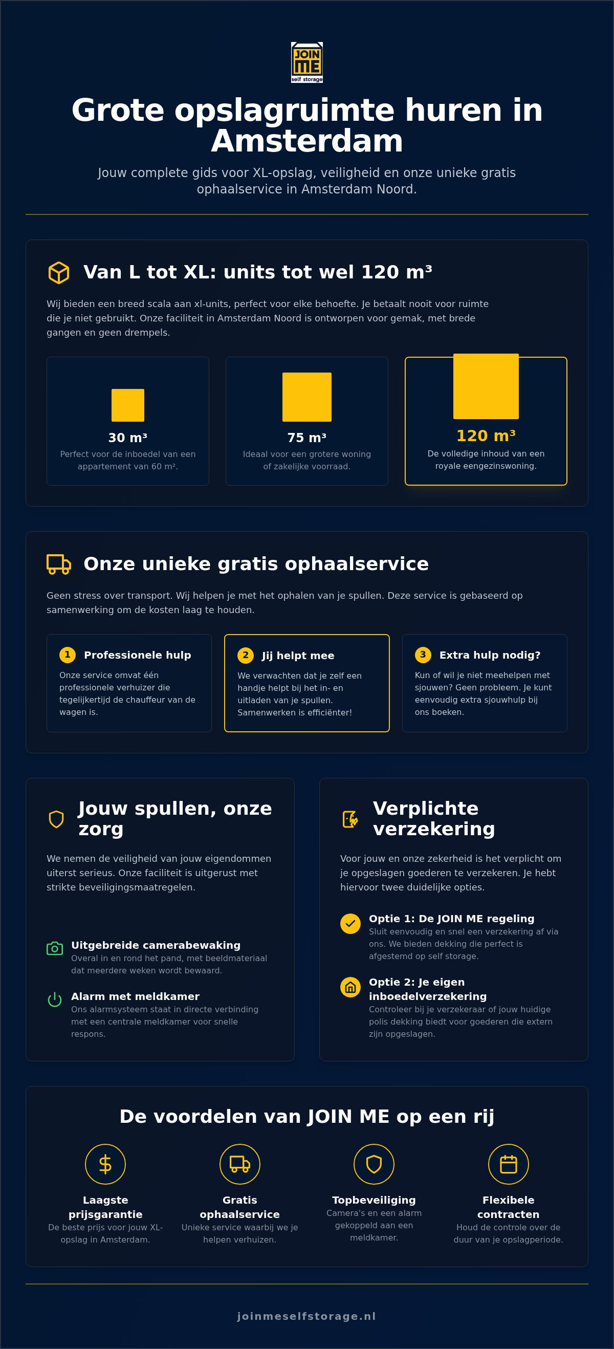 Grote opslagruimte huren Amsterdam