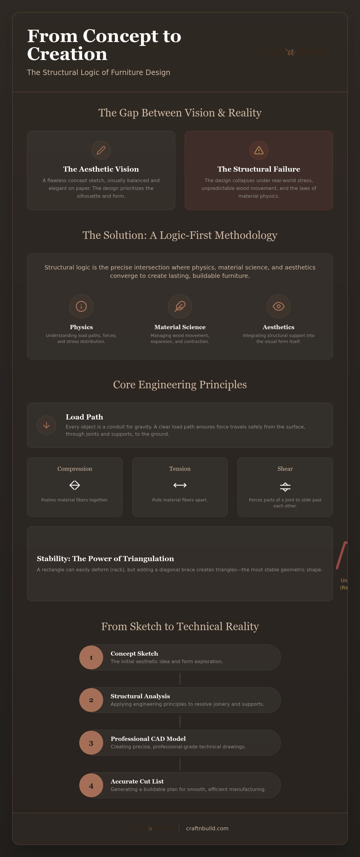 Structural logic in furniture design