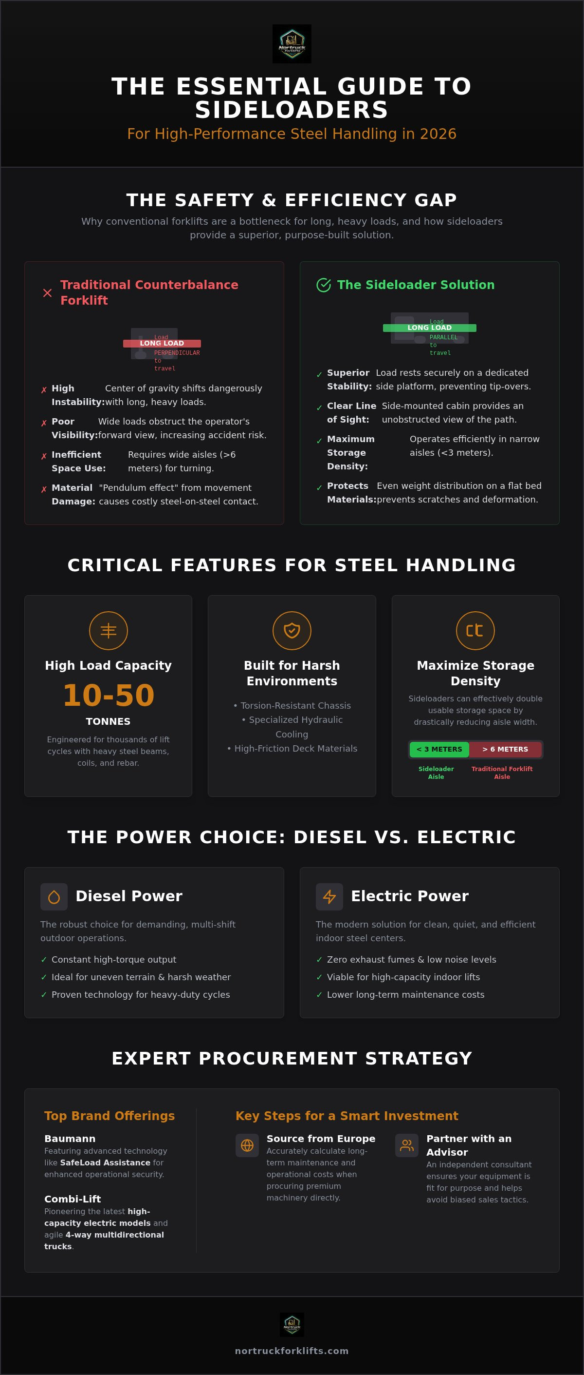 Best sideloader for steel handling