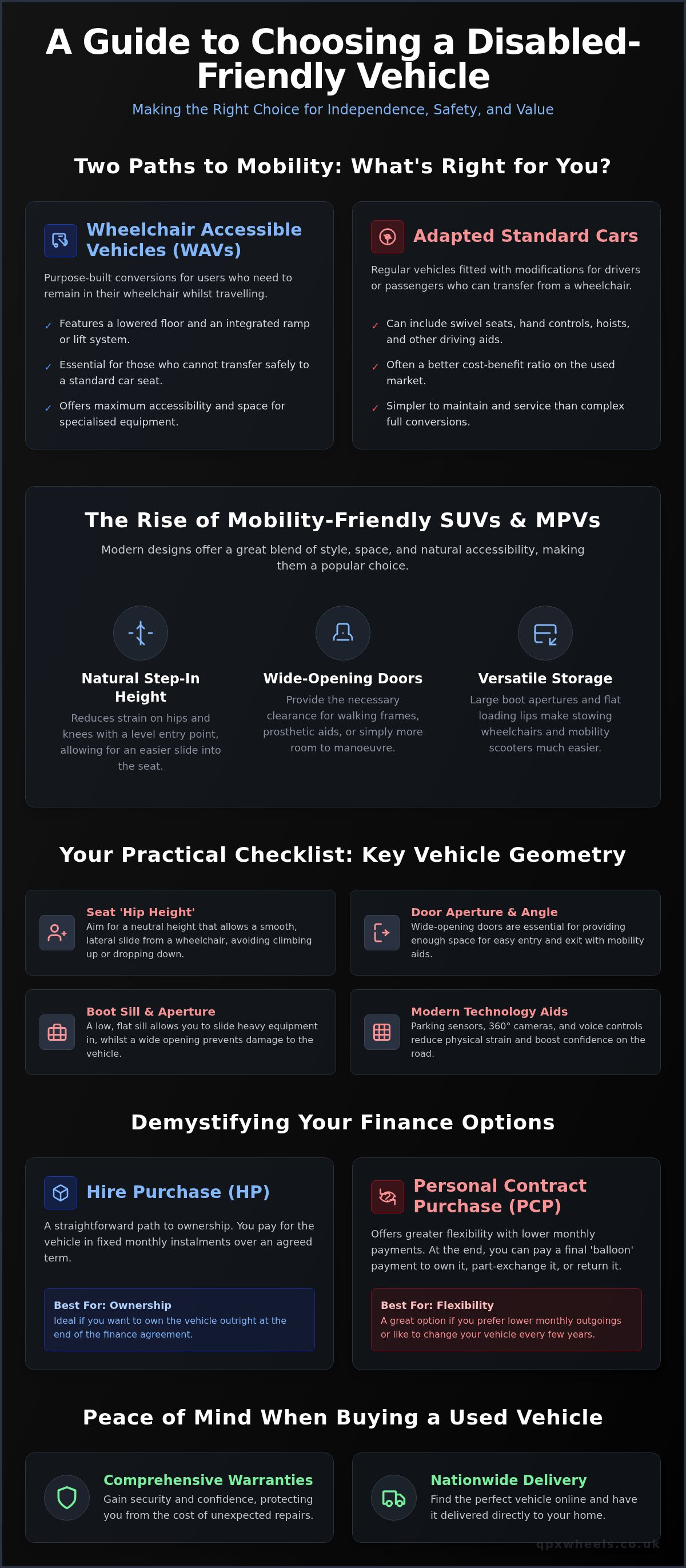 Disabled friendly cars for sale