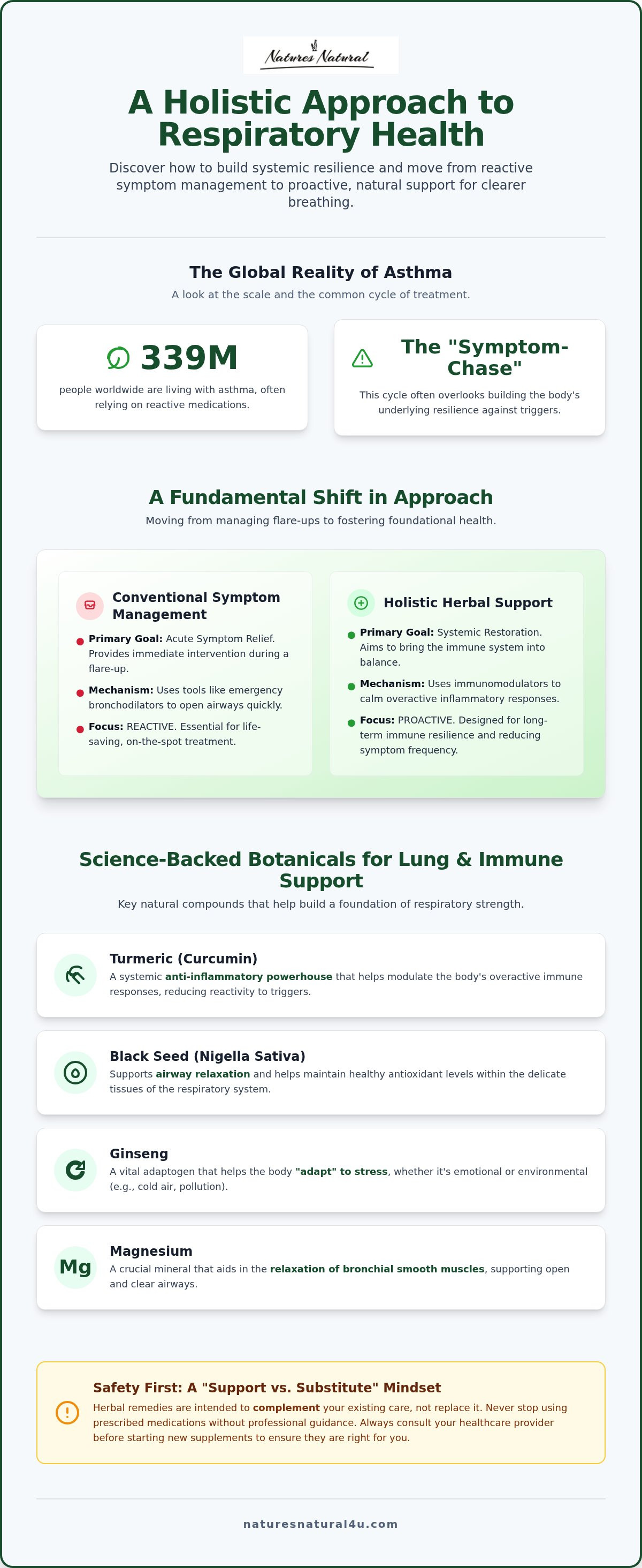 Herbal remedies for asthma management