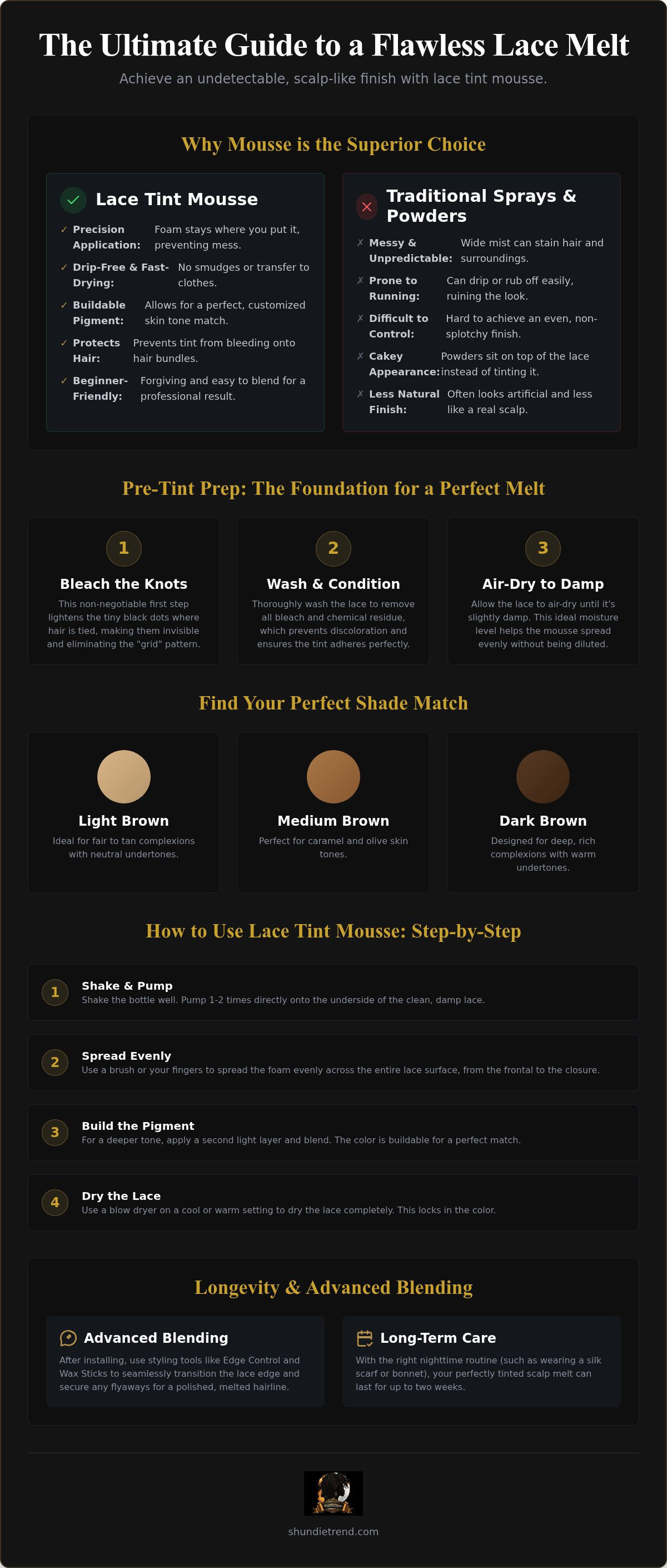 How to use lace tint mousse