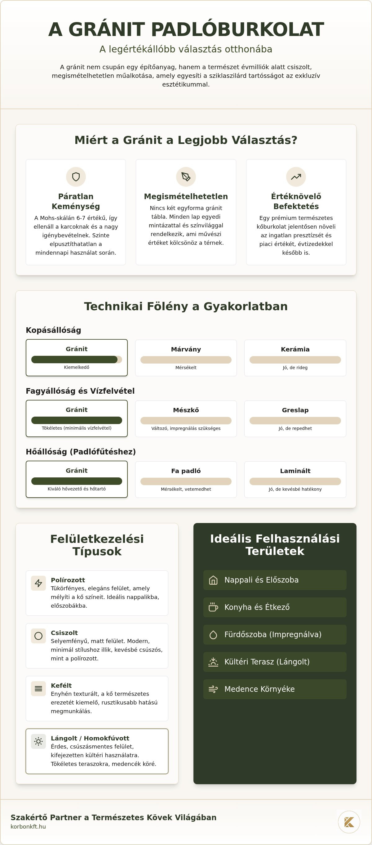 Gránit padlóburkolat