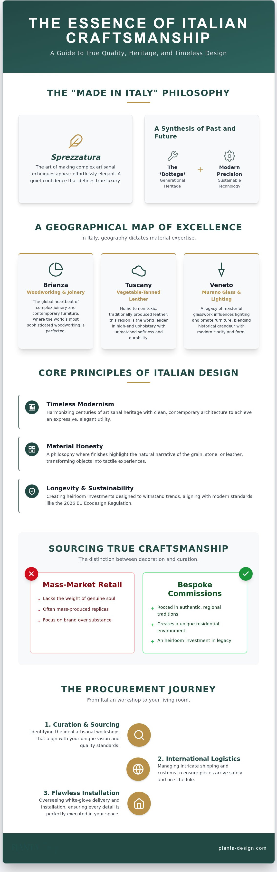 Italian furniture craftsmanship