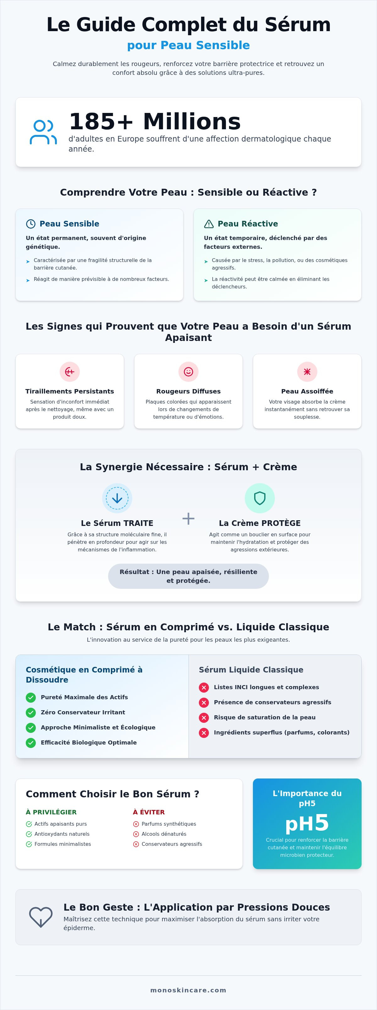 Sérum visage peau sensible
