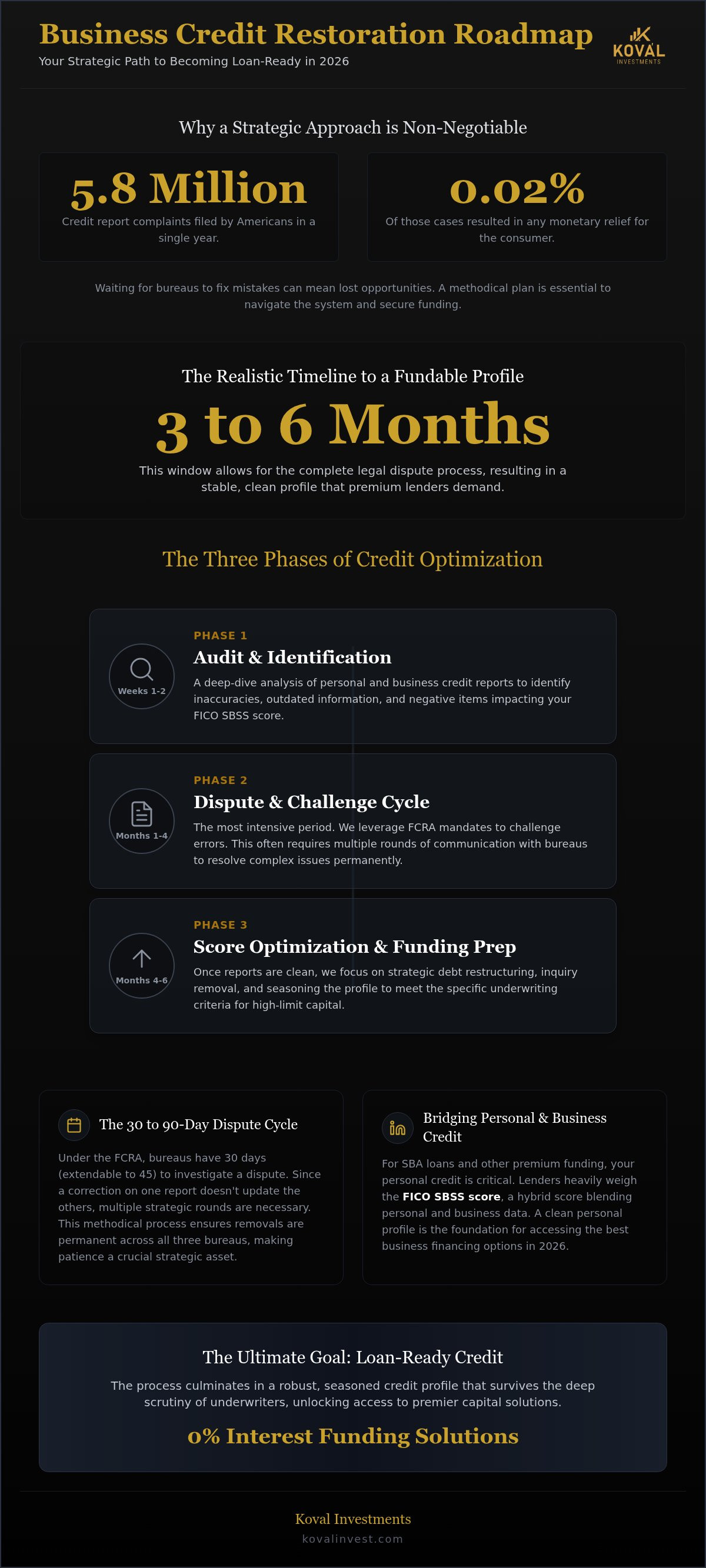 How long does credit repair take for business loans