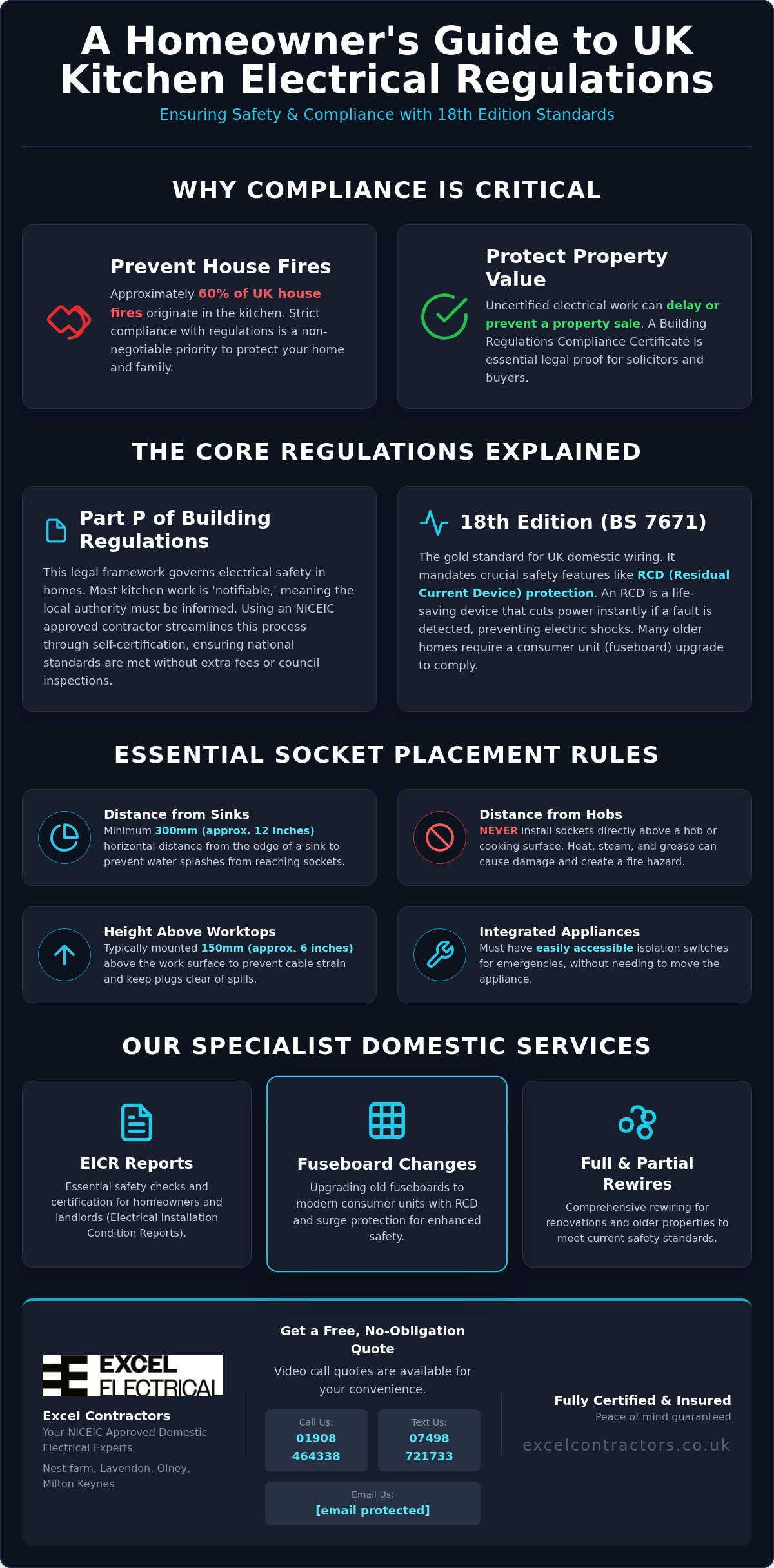 Kitchen electrical regulations UK