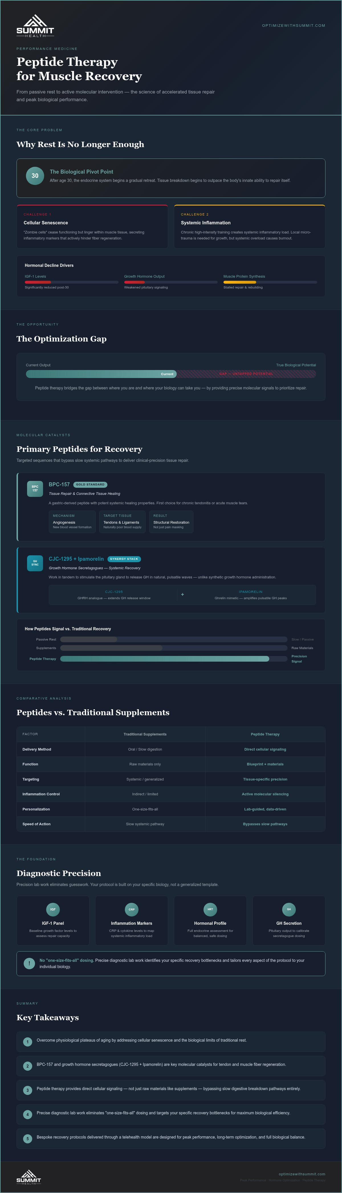 Peptide therapy for muscle recovery
