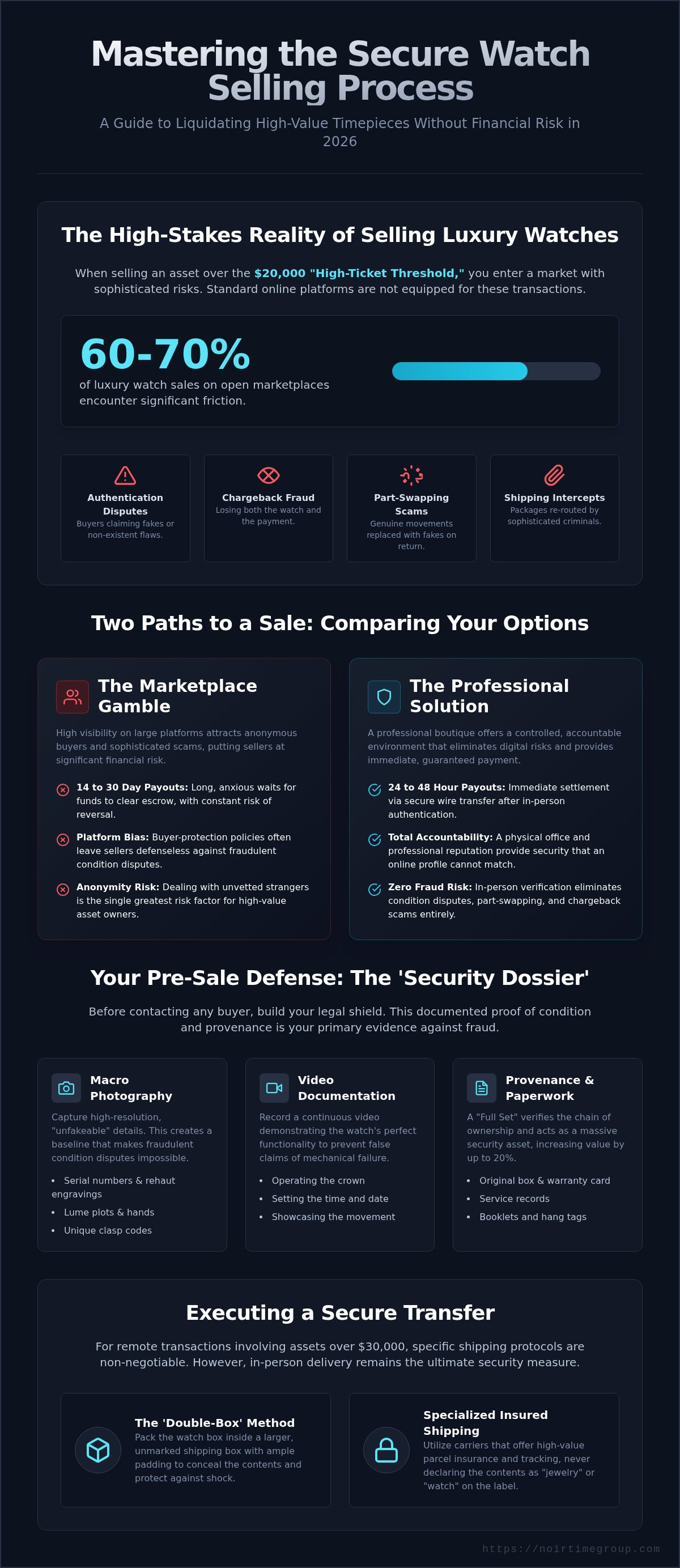 Secure watch selling process