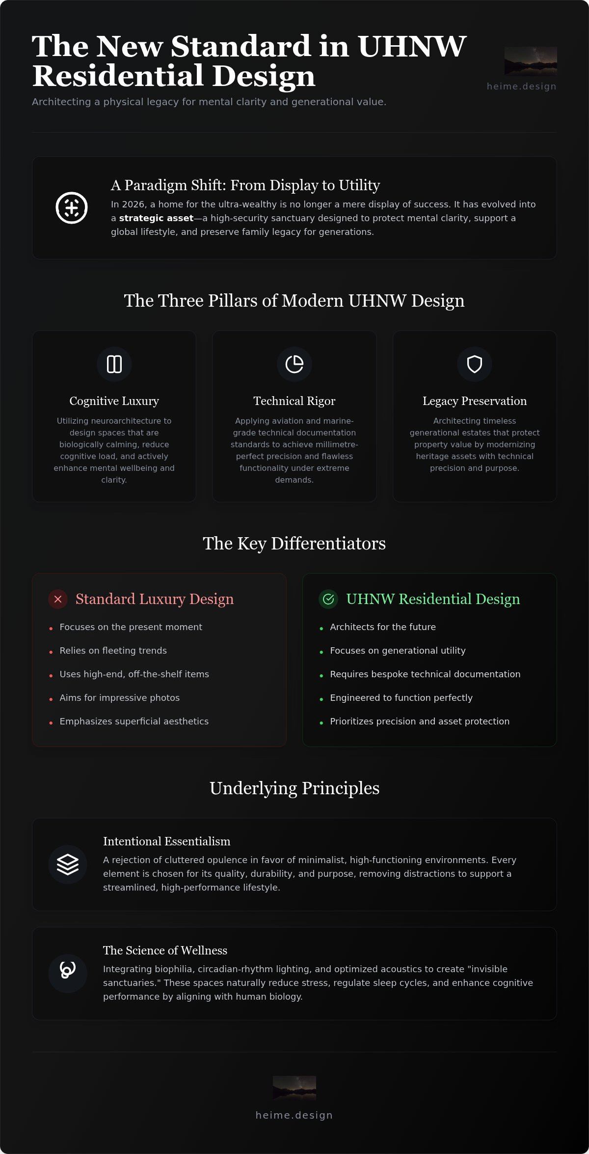 UHNW residential interior design