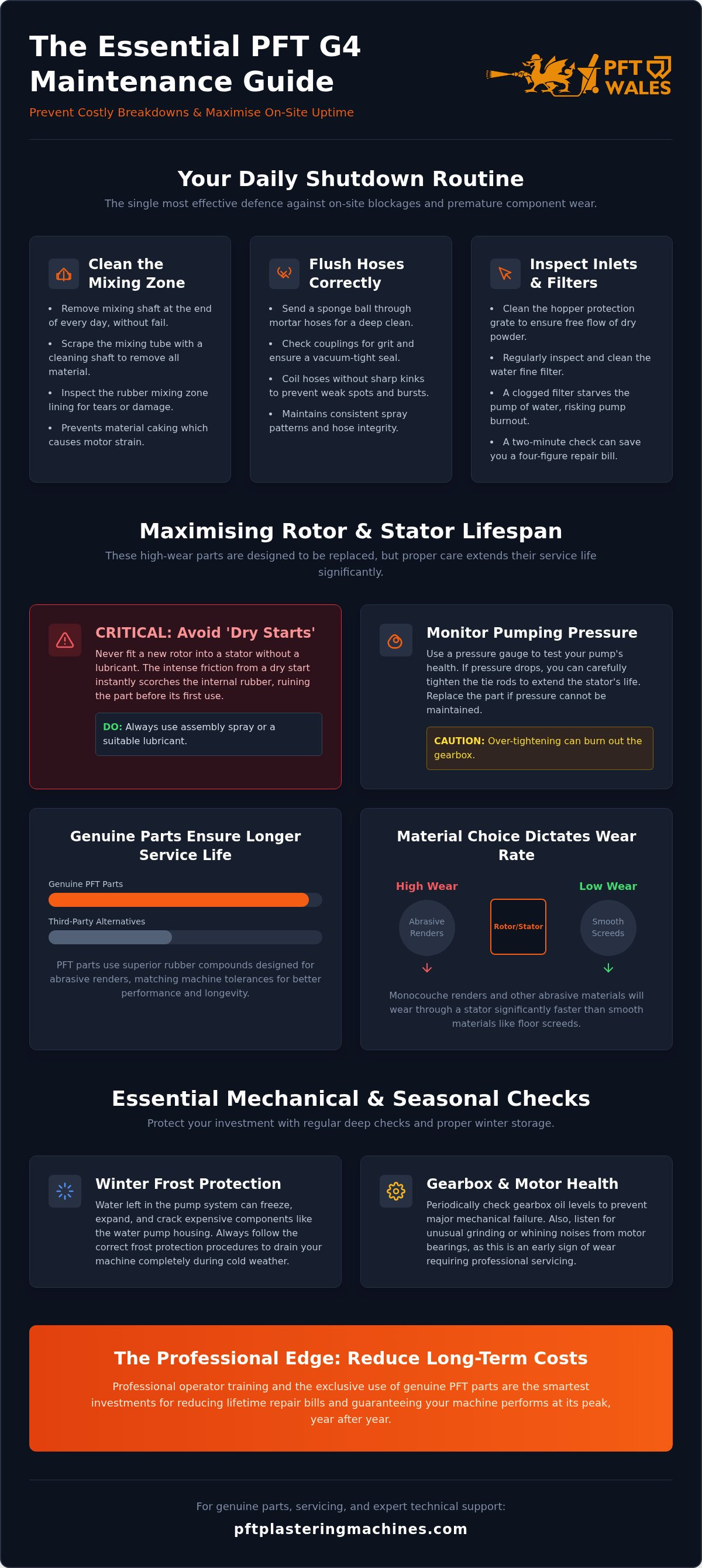 Pft g4 maintenance tips