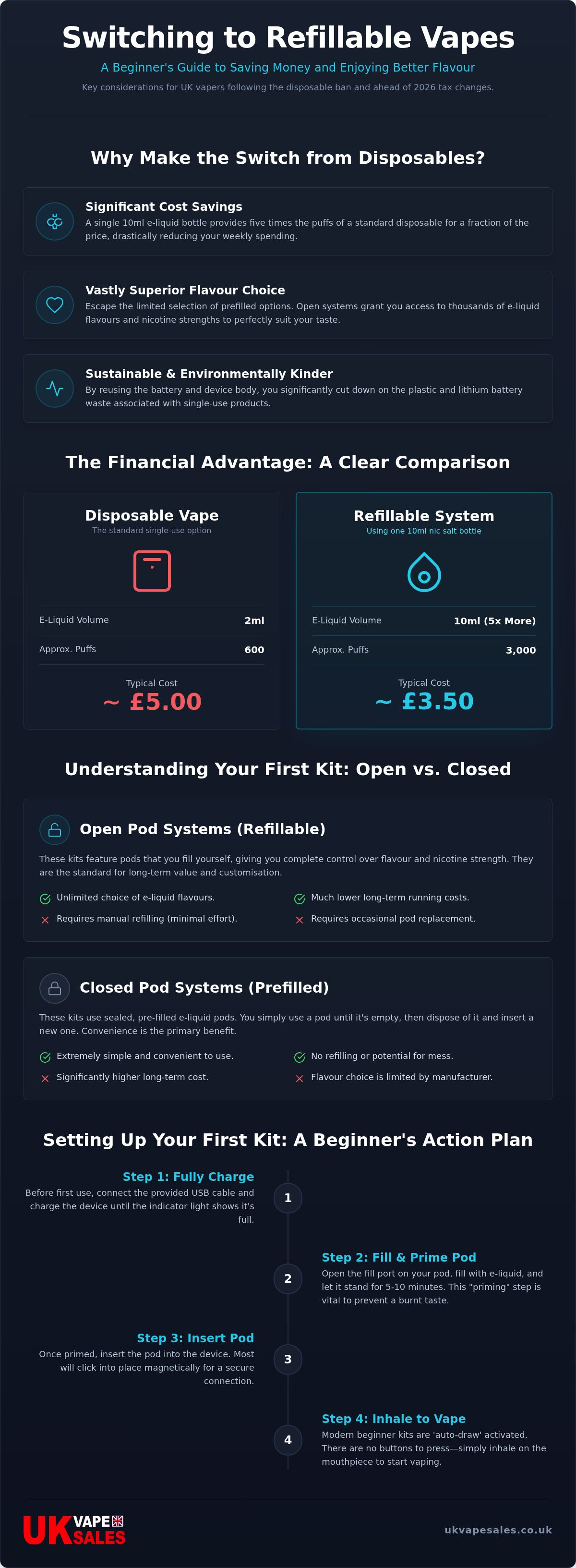 Best refillable vape kits for beginners UK