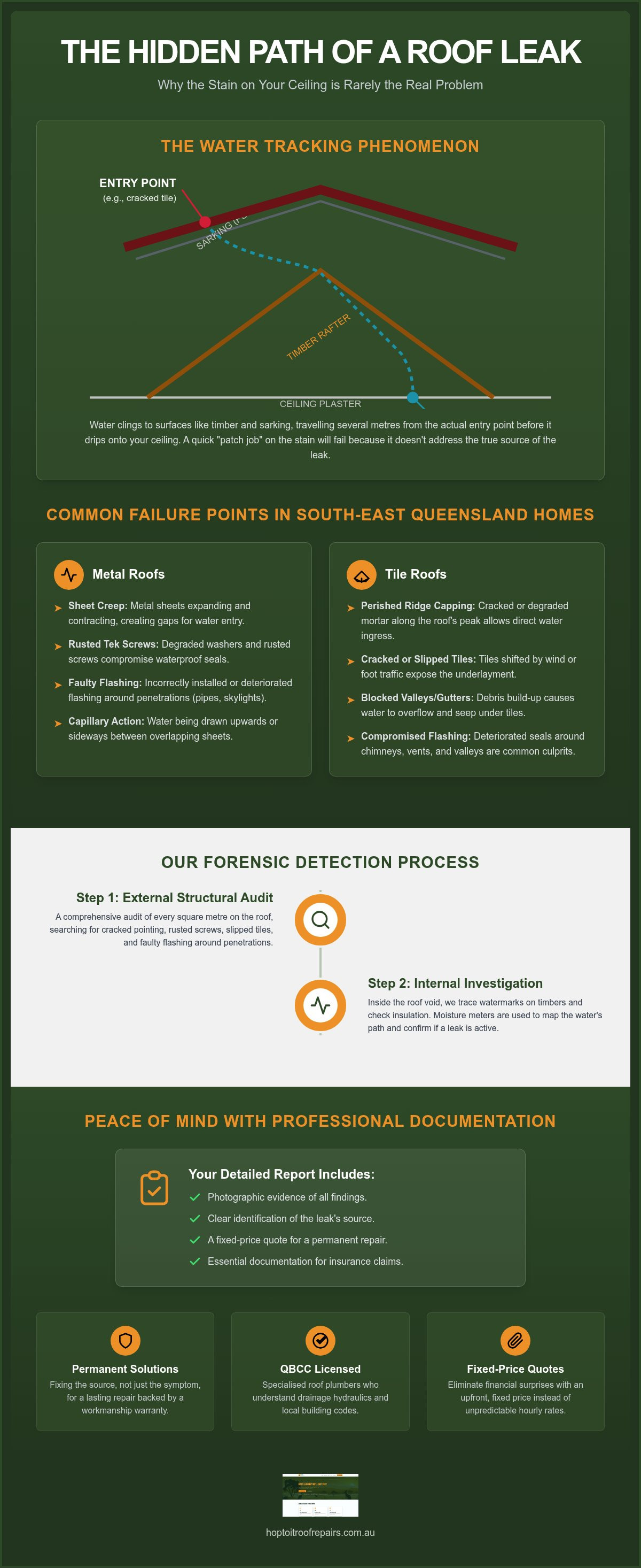 Roof leak detection Brisbane