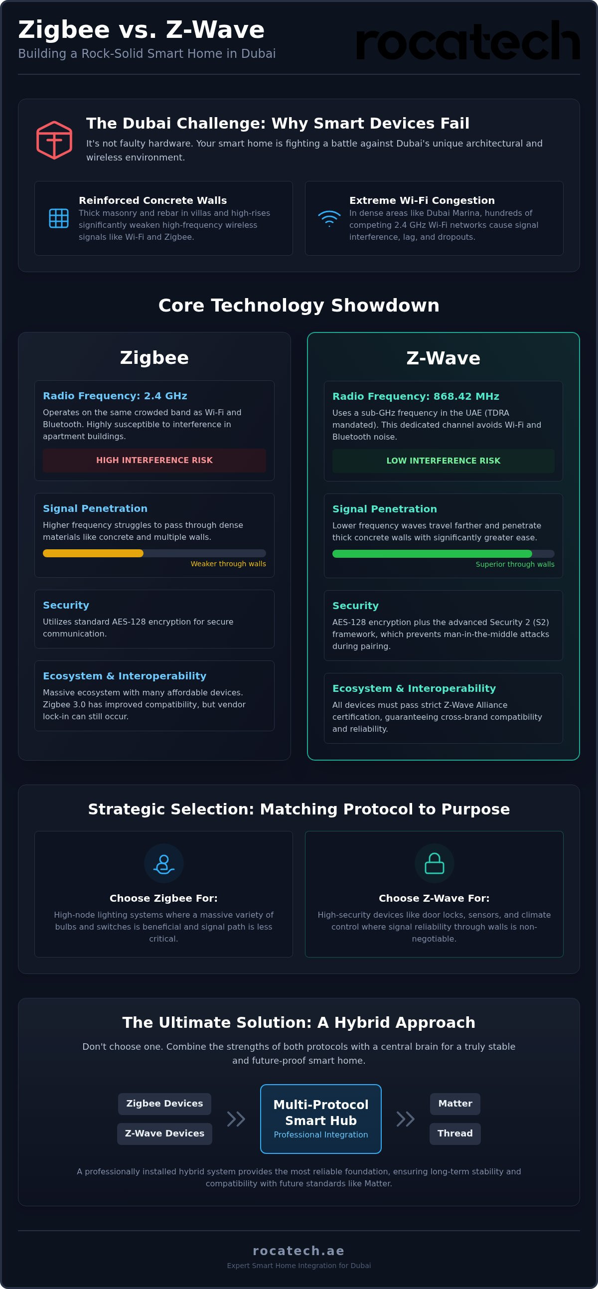 Zigbee vs z-wave dubai