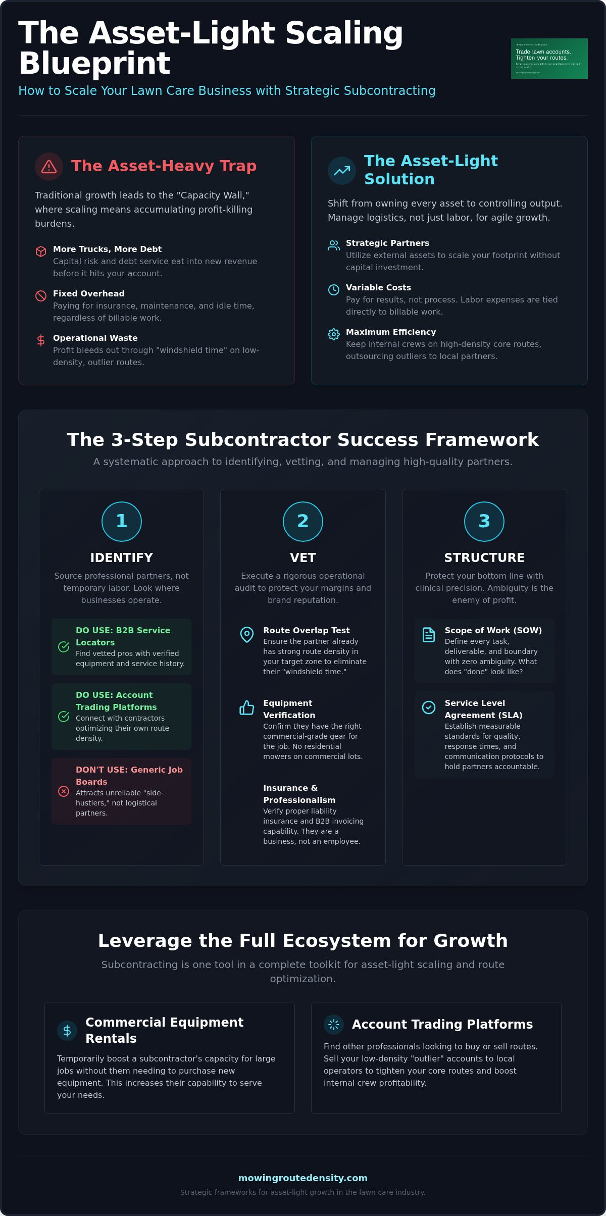 How to get lawn care subcontracts