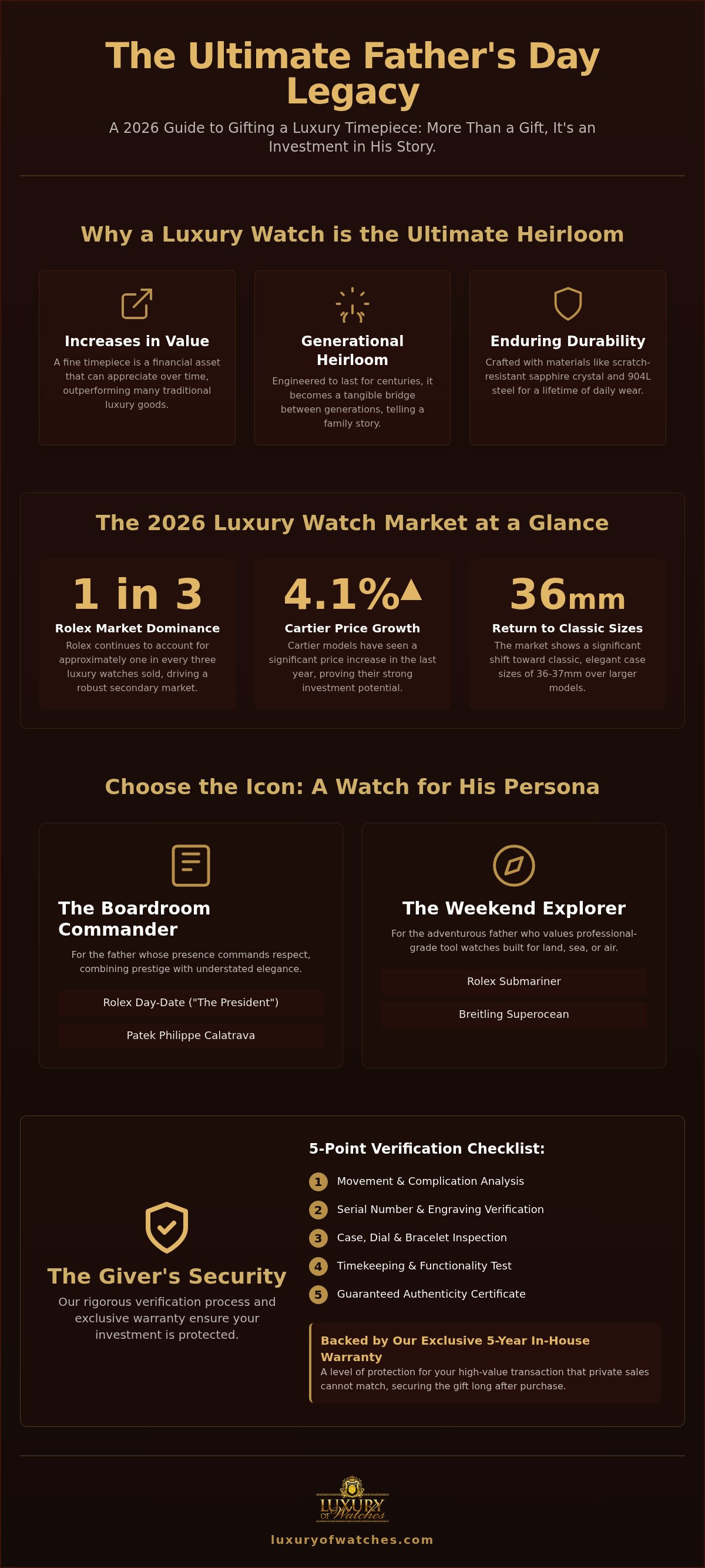 Luxury watch gift guide for father's day