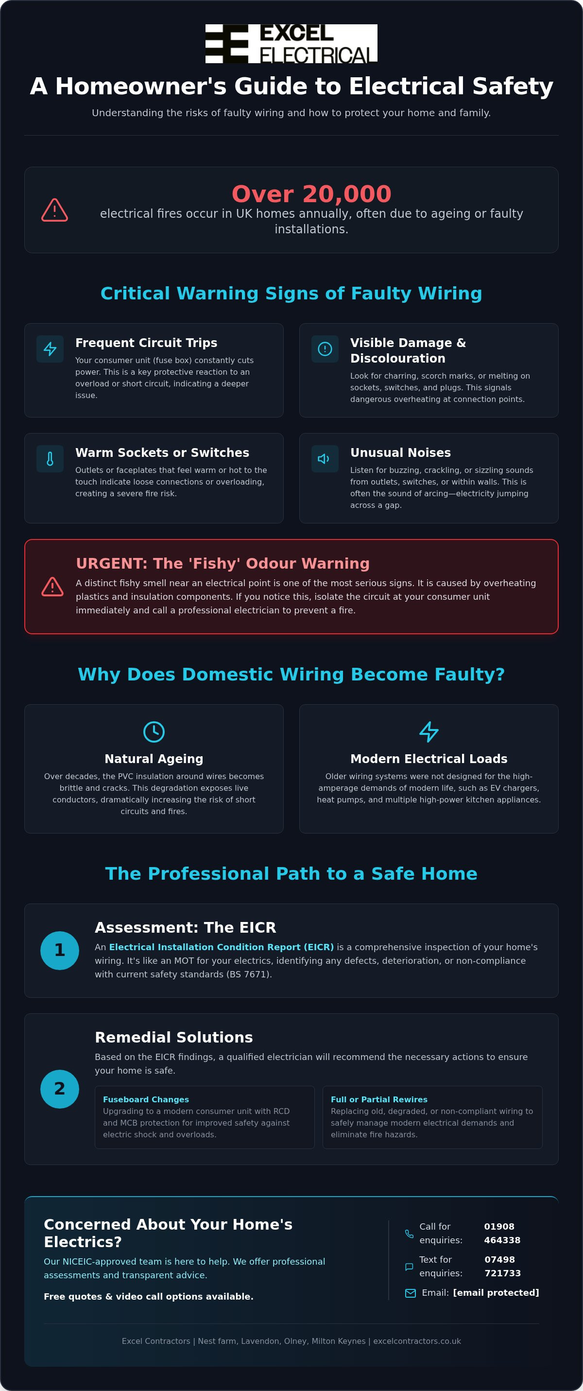 Signs of faulty wiring in house uk