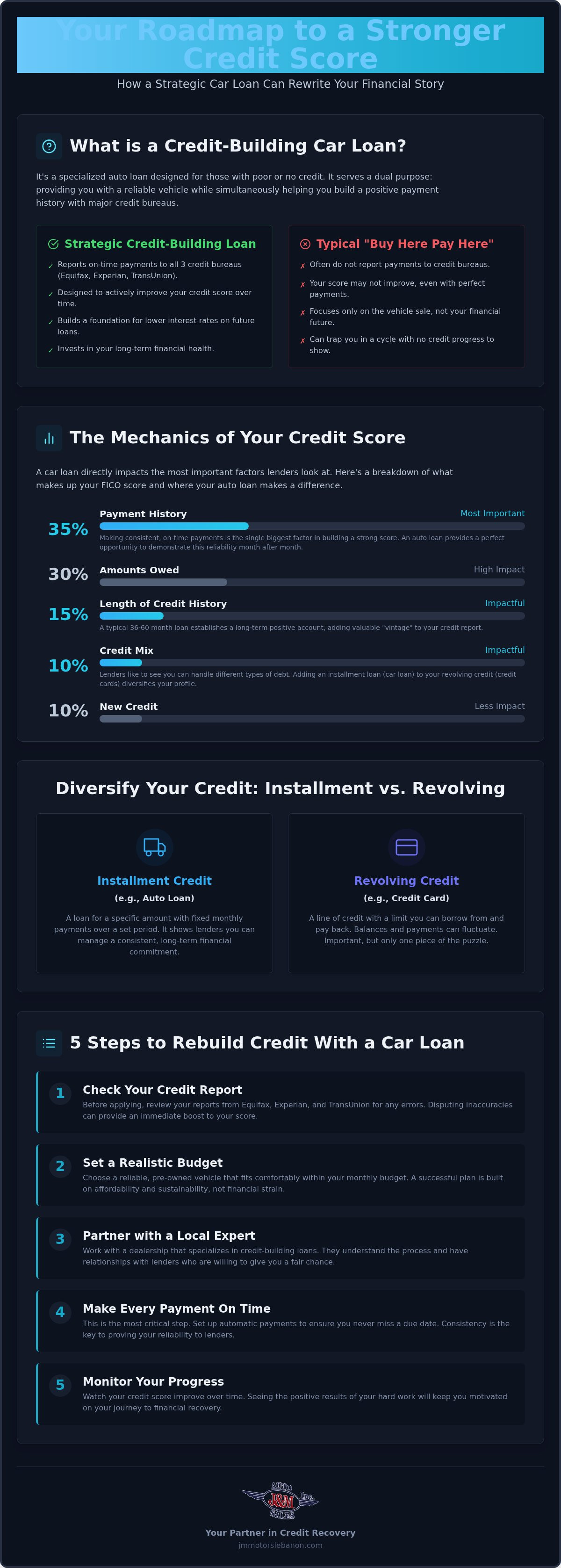 Credit building car loans Lebanon