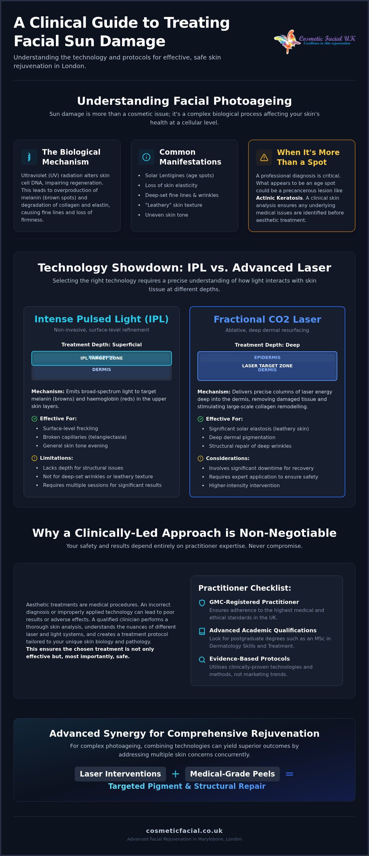 Laser treatment for sun damage on face london