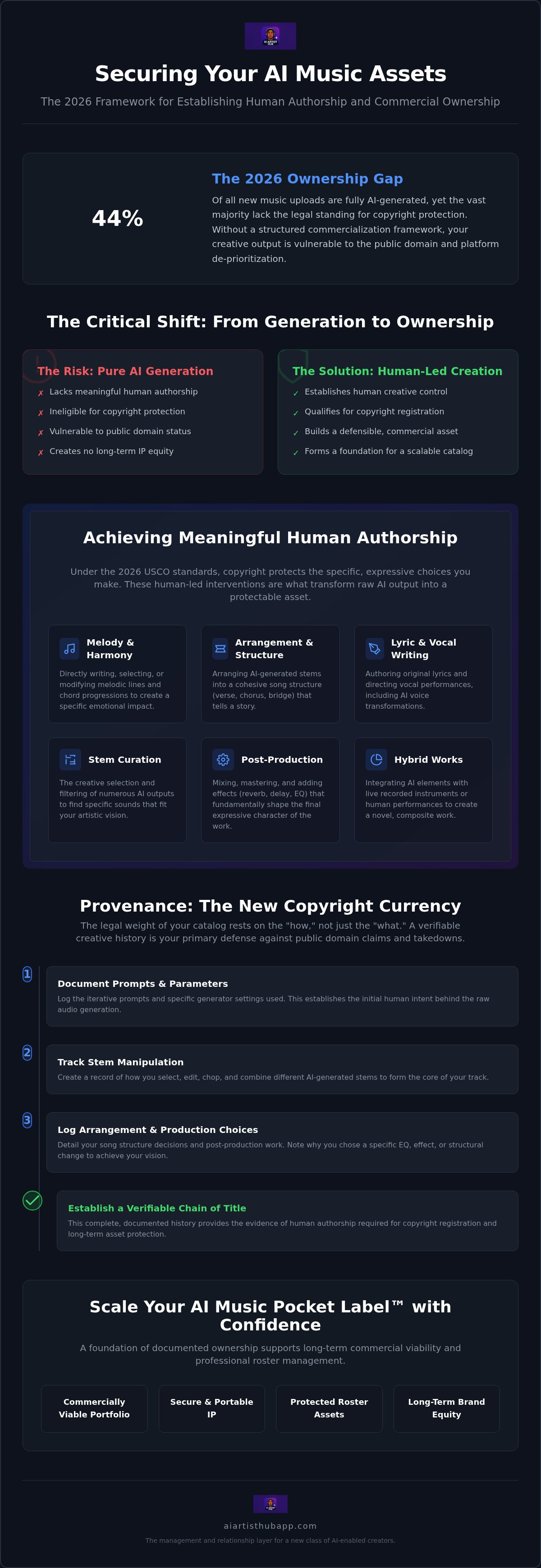 AI music commercialization framework