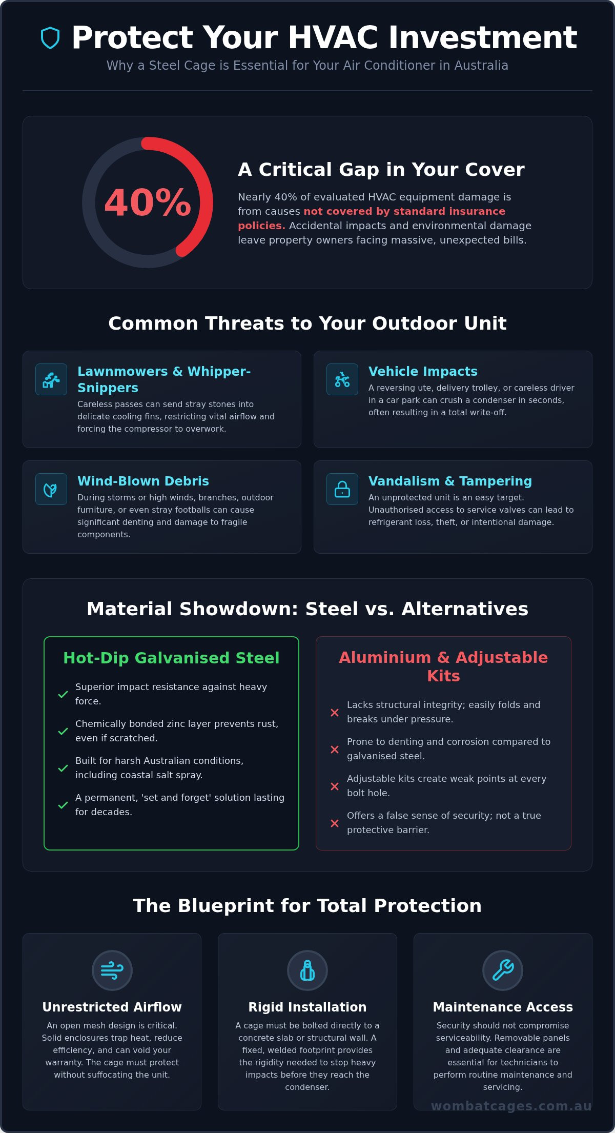 Protecting AC unit from accidental damage